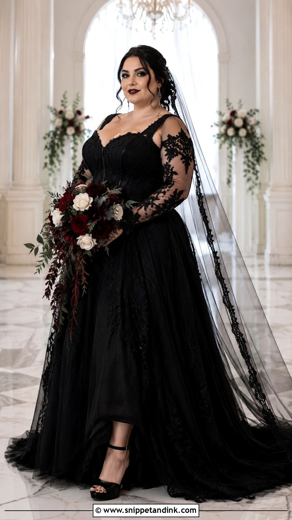 Plus Size Gothic Bridal Gown - Snippet and Ink - 20 Gothic Bridal Ideas