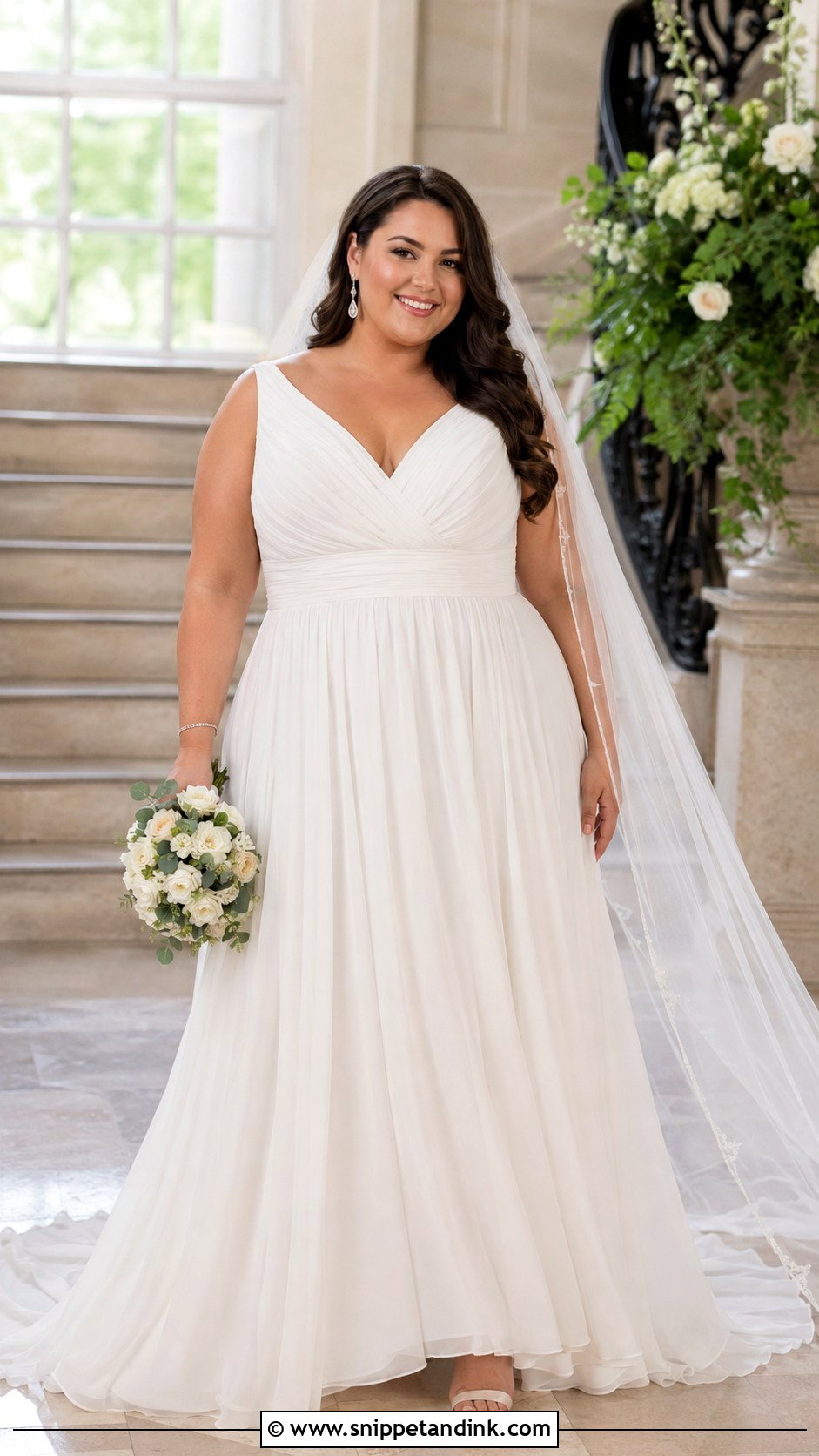 Plus Size Grecian Wedding Dress - Snippet and Ink - 20 Grecian Style Wedding Dress Ideas