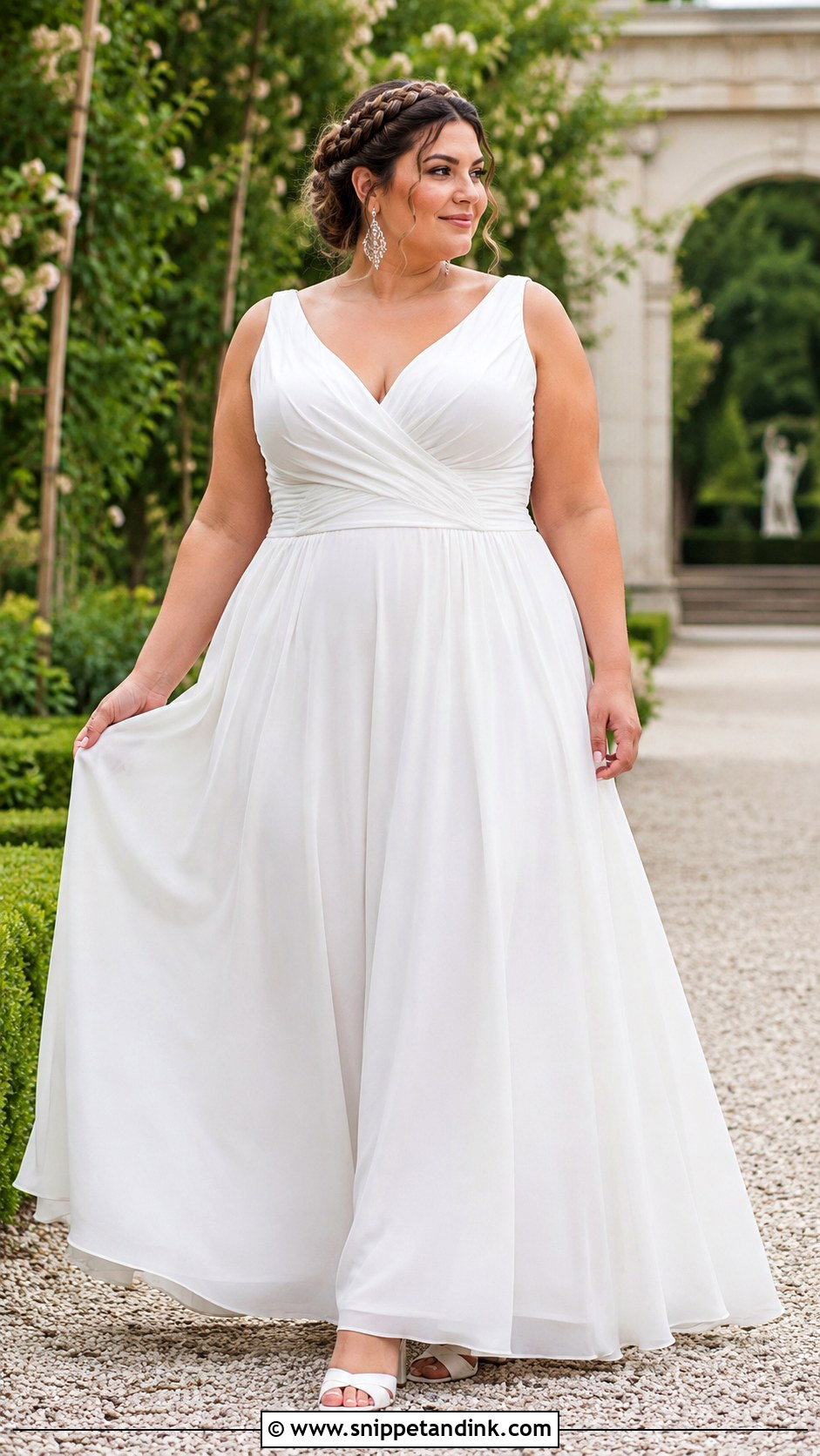 Plus Size Greek Wedding Dress - Snippet and Ink - 20 Greek Wedding Dresses