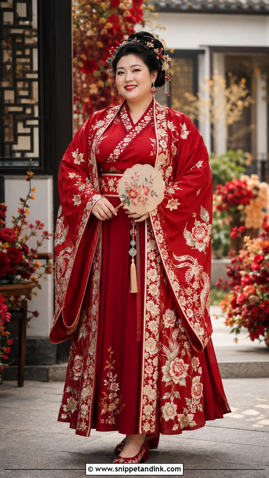 Plus Size Hanfu Wedding Outfit - Snippet and Ink - 20 Wedding Hanfu Ideas