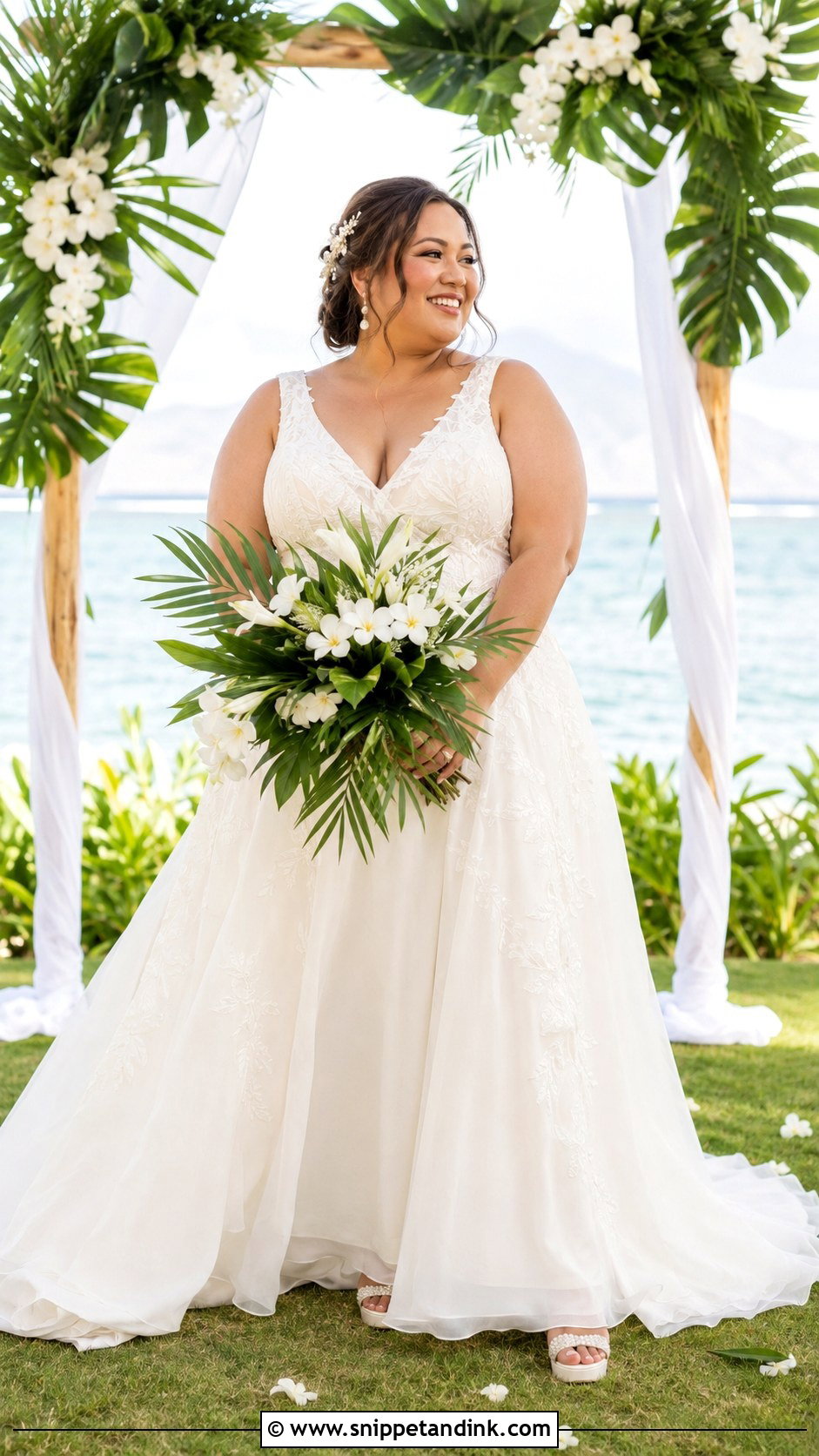 Plus Size Hawaiian Wedding Dress - Snippet and Ink - 25 Hawaiian Wedding Dress Ideas