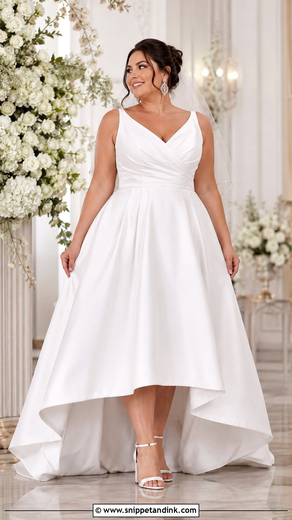 Plus Size Hi Lo Wedding Dress - Snippet and Ink - 20 Hi Lo Wedding Dress Ideas