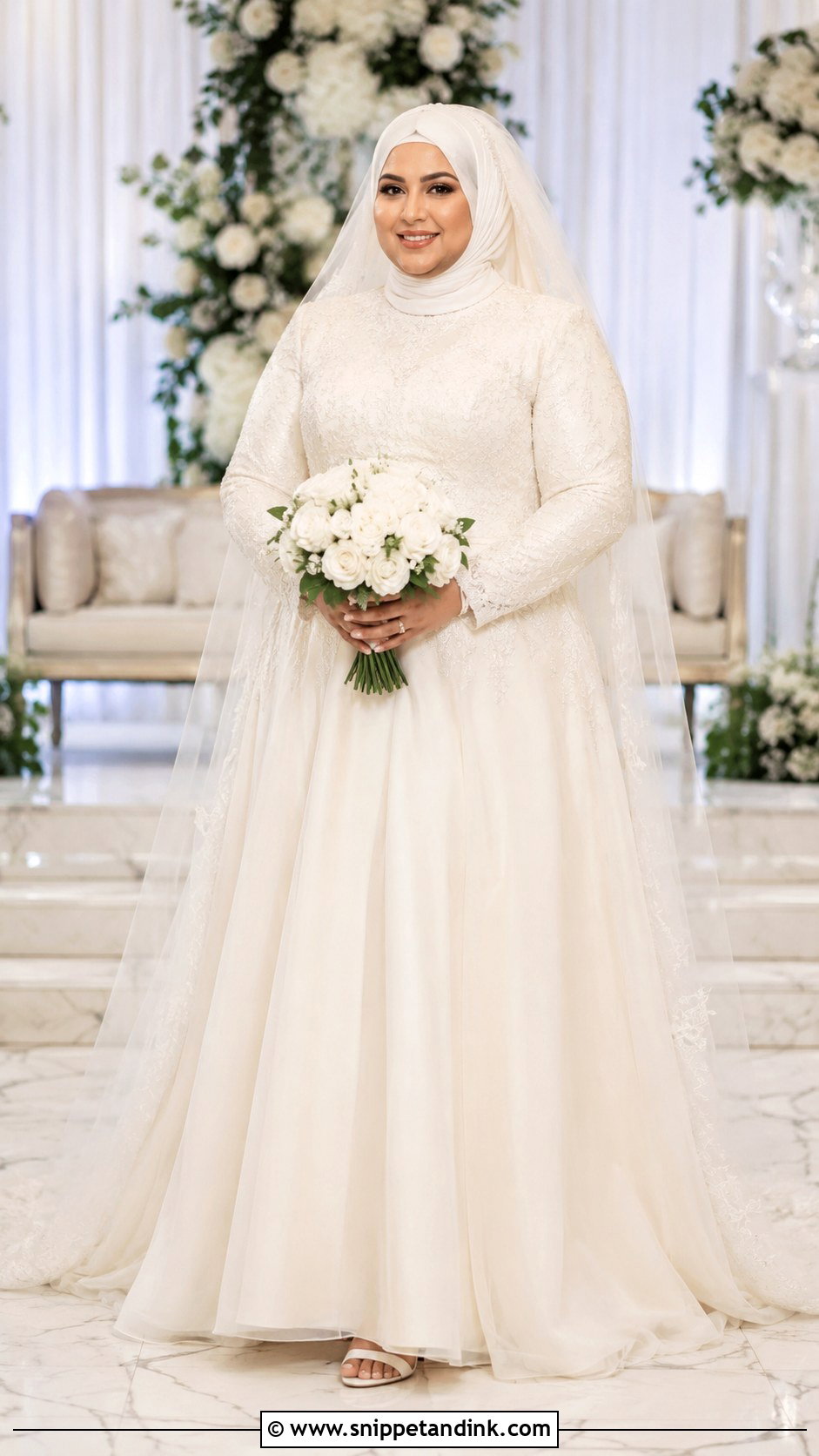 Plus Size Hijab Wedding Dress - Snippet and Ink - 25 Elegant Hijab Wedding Dress Ideas