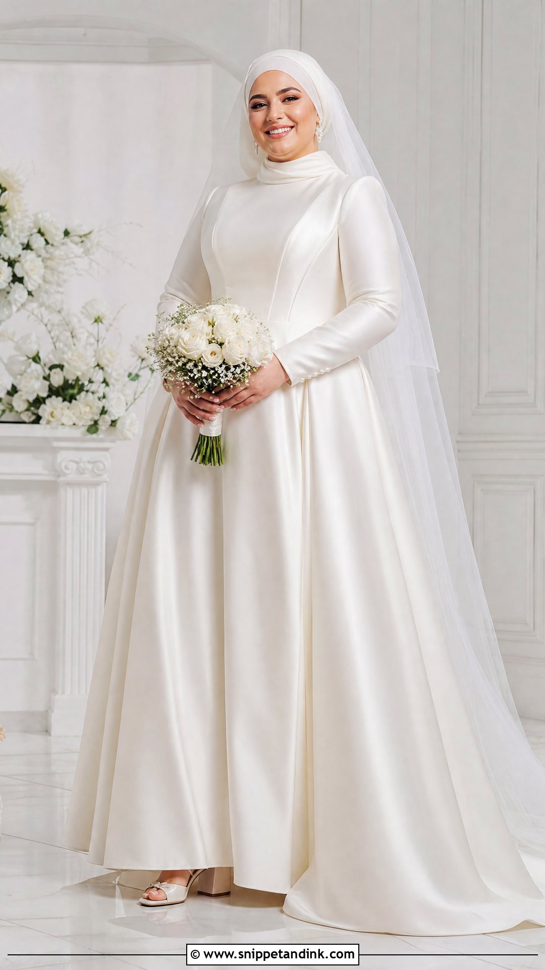 Plus Size Hijabi Wedding Gown - Snippet and Ink - 20 Hijabi Wedding Dress Gowns