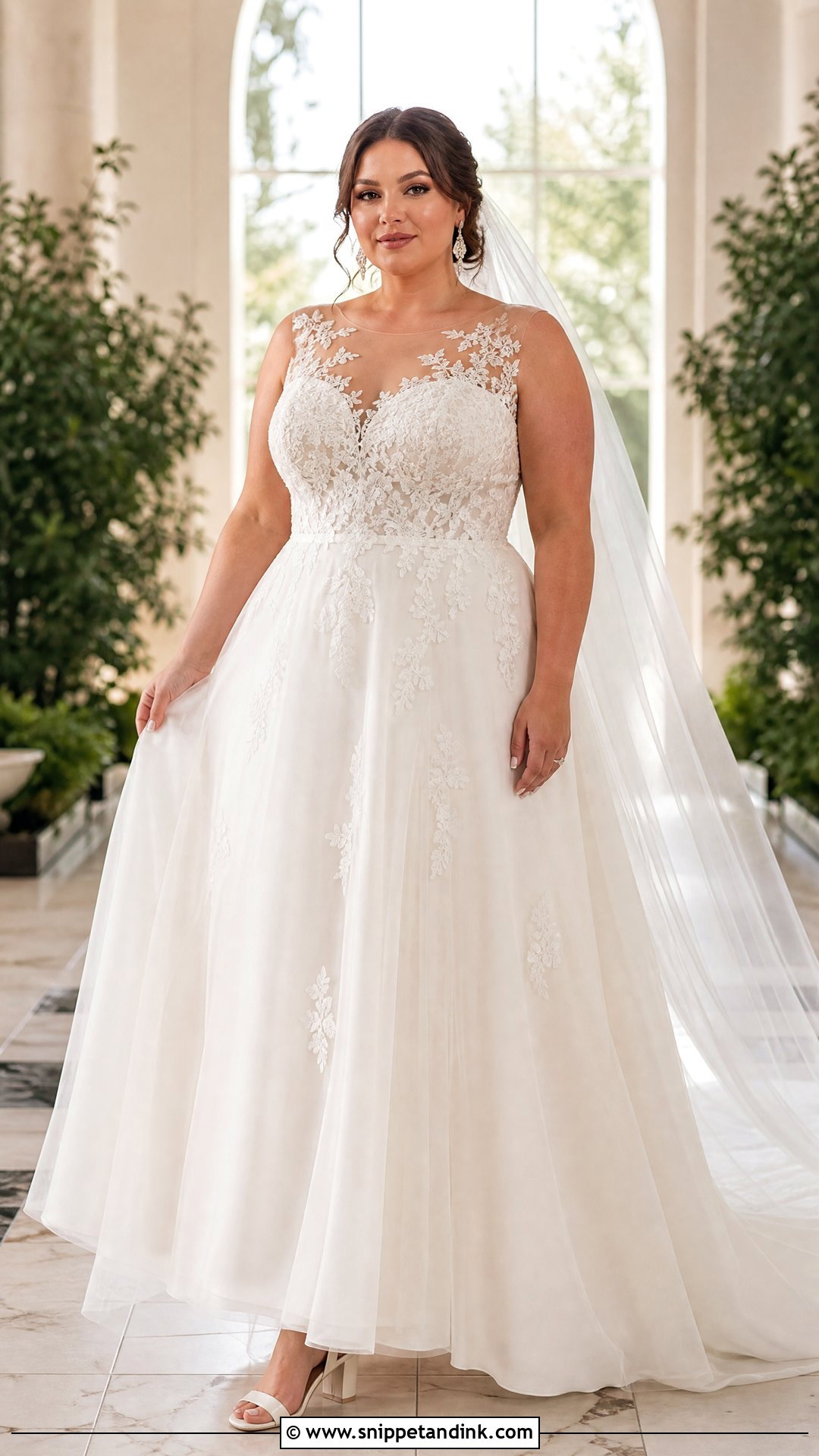 Plus Size Illusion Wedding Dress - Snippet and Ink - 20 Illusion Wedding Dress Ideas
