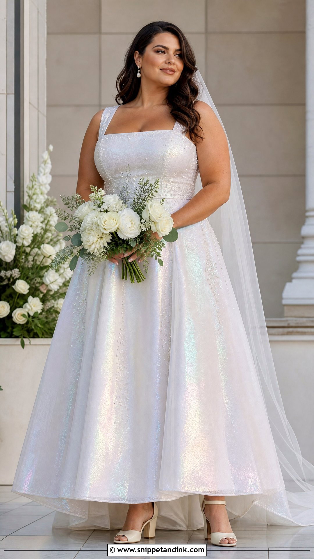 Plus Size Iridescent Wedding Dress - Snippet and Ink - 25 Iridescent Wedding Dress Ideas