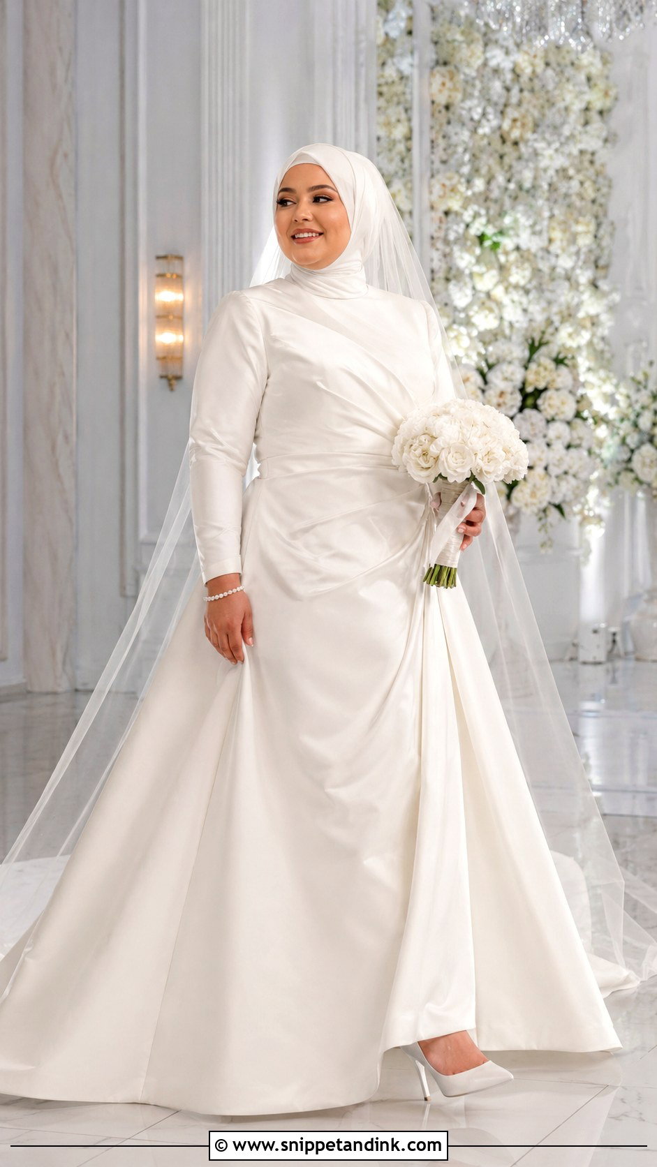 Plus Size Islamic Wedding Dress With Hijab - Snippet and Ink - 30 Islamic Wedding Dress Ideas