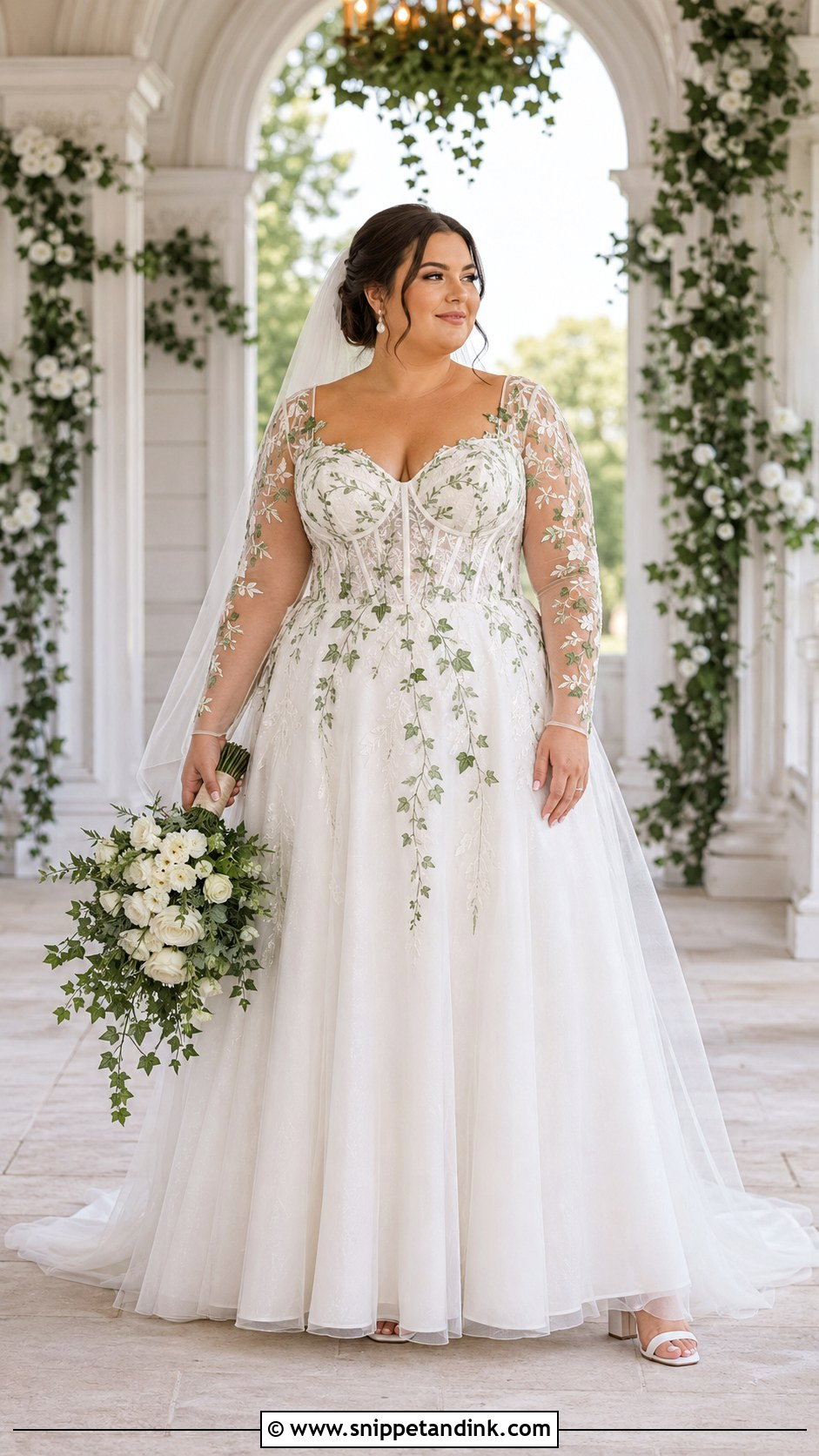 Plus Size Ivy Wedding Dress - Snippet and Ink - 20 Ivy Wedding Dress Ideas