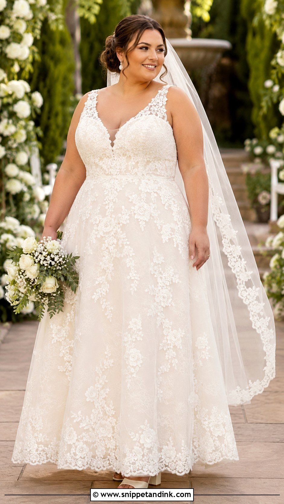 Plus Size Lace A Line Wedding Dress - Snippet and Ink - 20 A Line Wedding Dress Plus Size Ideas