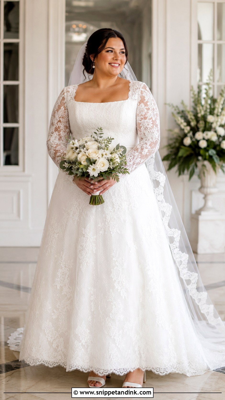 Plus Size Lace A Line Wedding Dress - Snippet and Ink - 20 Modest a Line Wedding Dress Ideas