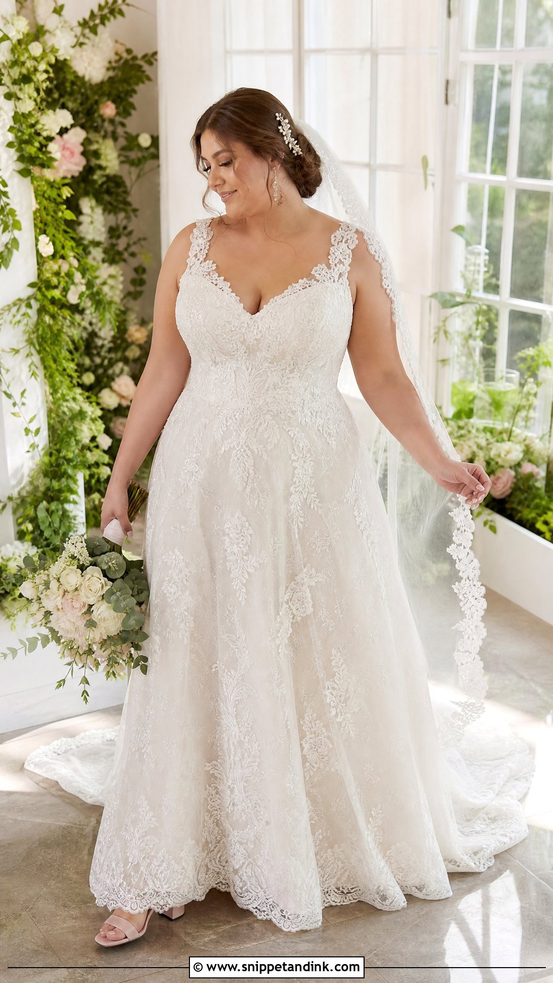 Plus Size Lace Bridal Dress - Snippet and Ink - 25 Plus Size Bridal Dresses