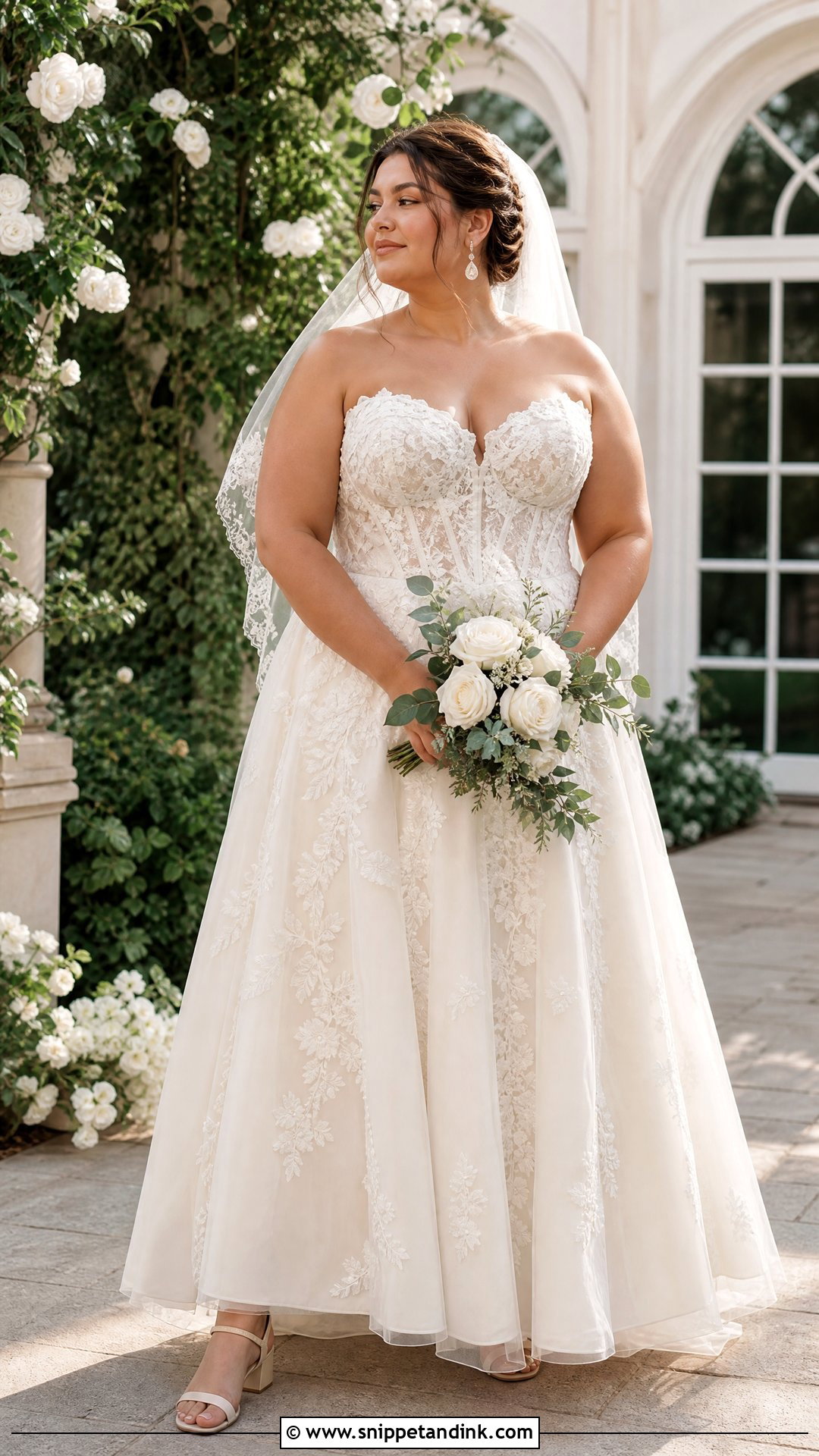 Plus Size Lace Corset Wedding Dress - Snippet and Ink - 20 Plus Size Corset Wedding Dress Ideas