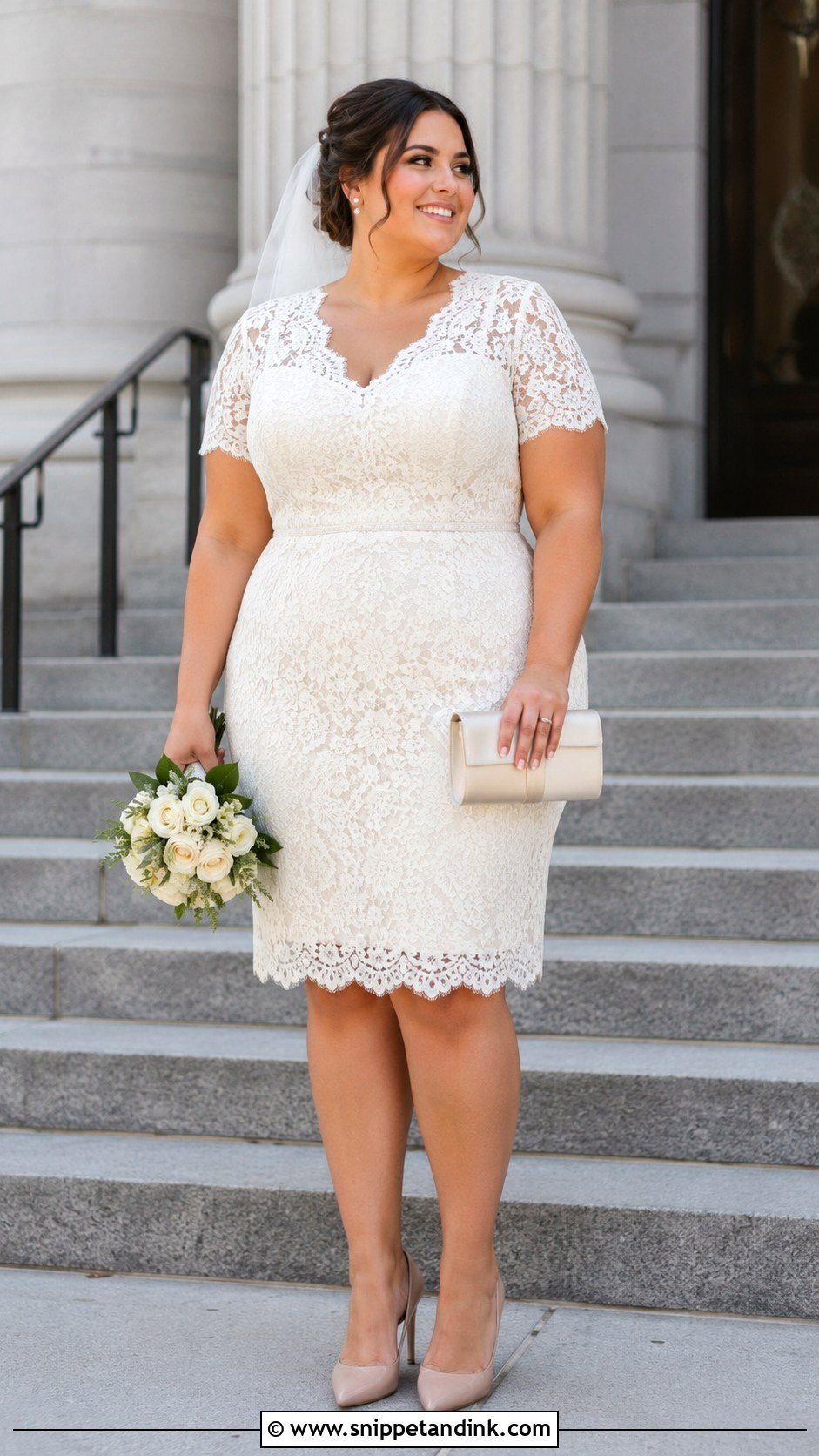 Plus Size Lace Courthouse Wedding Dress - Snippet and Ink - 20 Courthouse Wedding Dress Plus Size Ideas