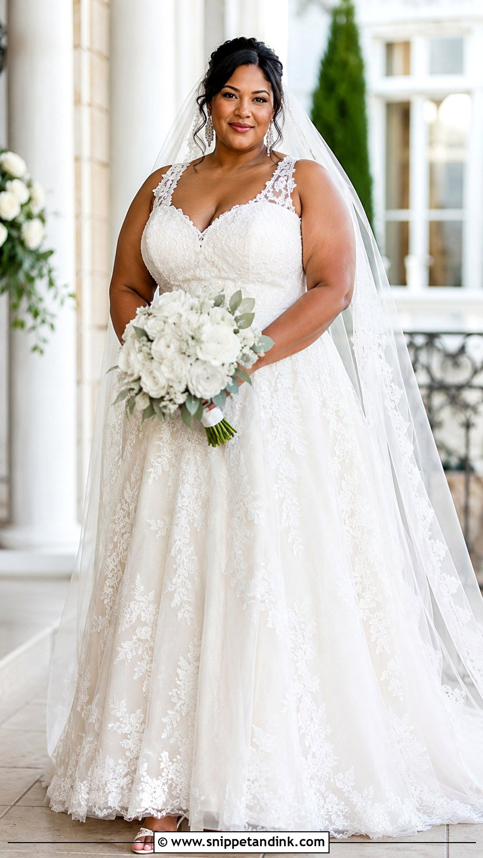 Plus Size Lace Sweetheart Wedding Dress - Snippet and Ink - 20 Lace Sweetheart Wedding Dress Ideas