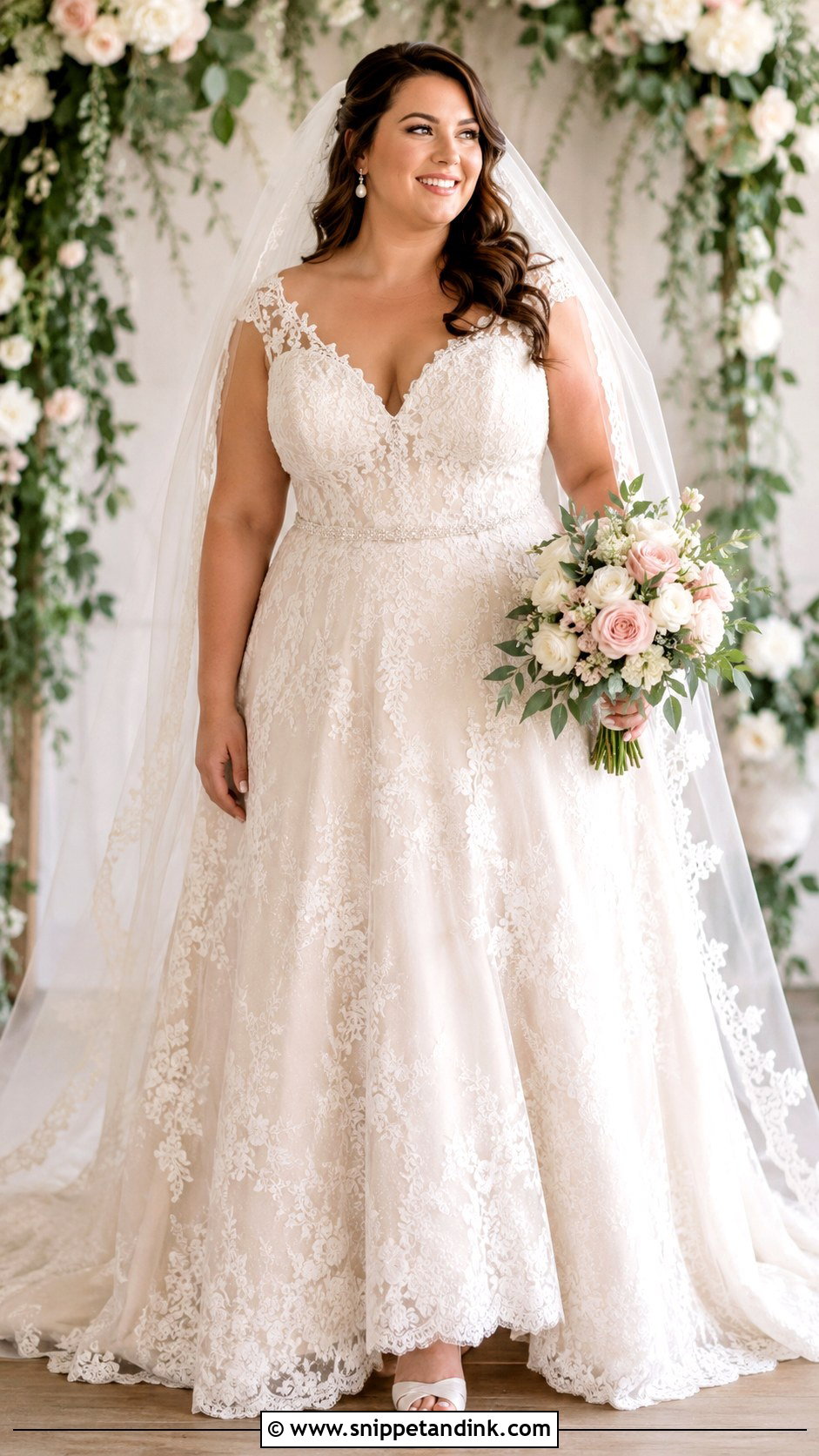 Plus Size Lace Wedding Dress - Snippet and Ink - 25 Wedding Dresses Curvy Bride