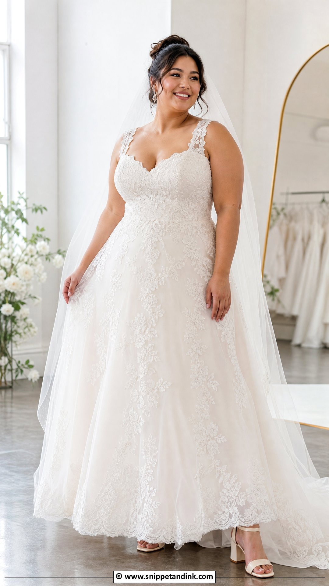 Plus Size Lace Wedding Dress - Snippet and Ink - 35 Lace Wedding Dresses