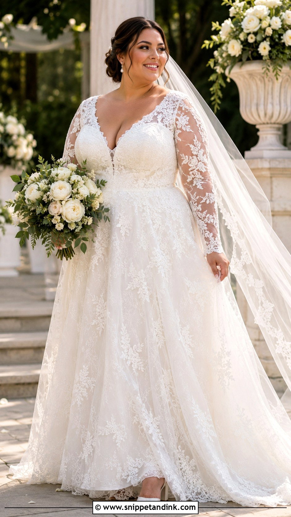 Plus Size Lace Wedding Dress - Snippet and Ink - 20 Vintage Long Sleeve Lace Wedding Dress Ideas
