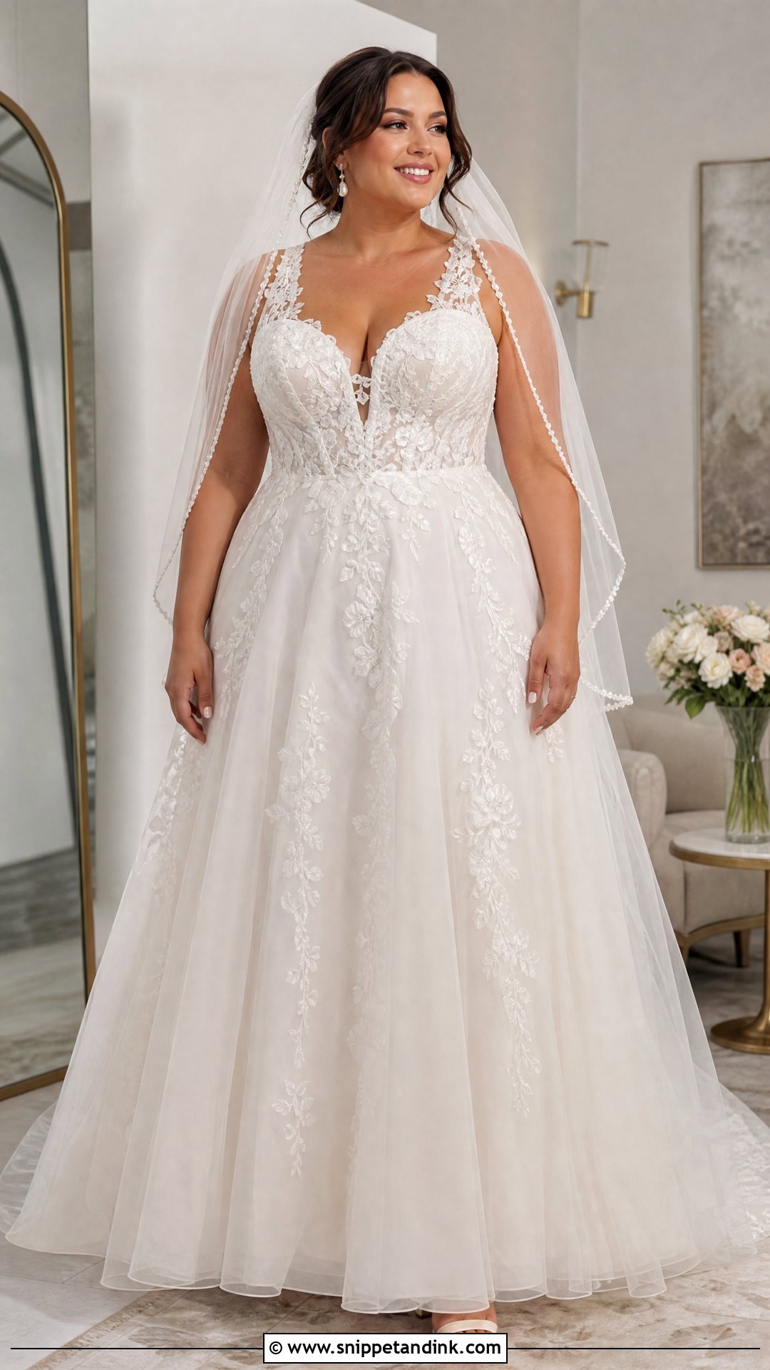 Plus Size Lace Wedding Dress - Snippet and Ink - 20 Wedding Dresses with Lace