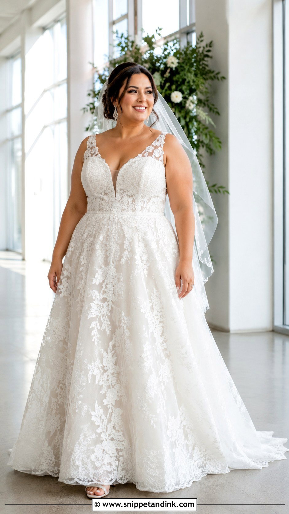 Plus Size Lace Wedding Gown - Snippet and Ink - 20 Lace Gown Styles for Wedding