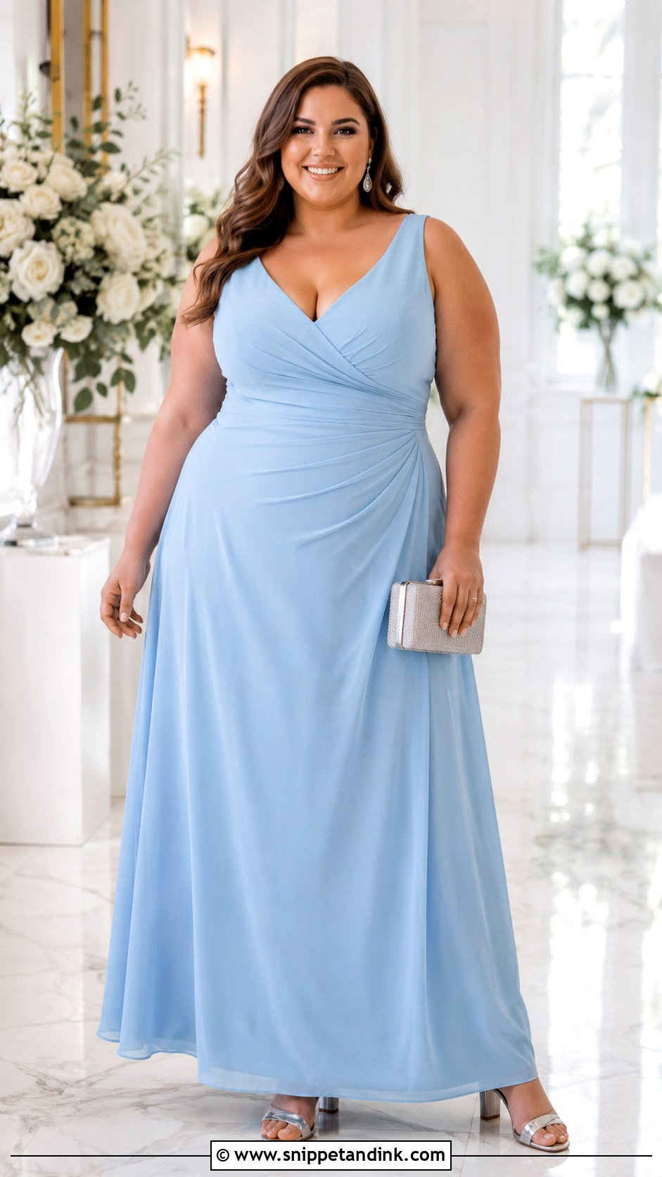 Plus Size Light Blue Maid of Honor Dress - Snippet and Ink - 20 Light Blue Maid of Honor Dress Ideas