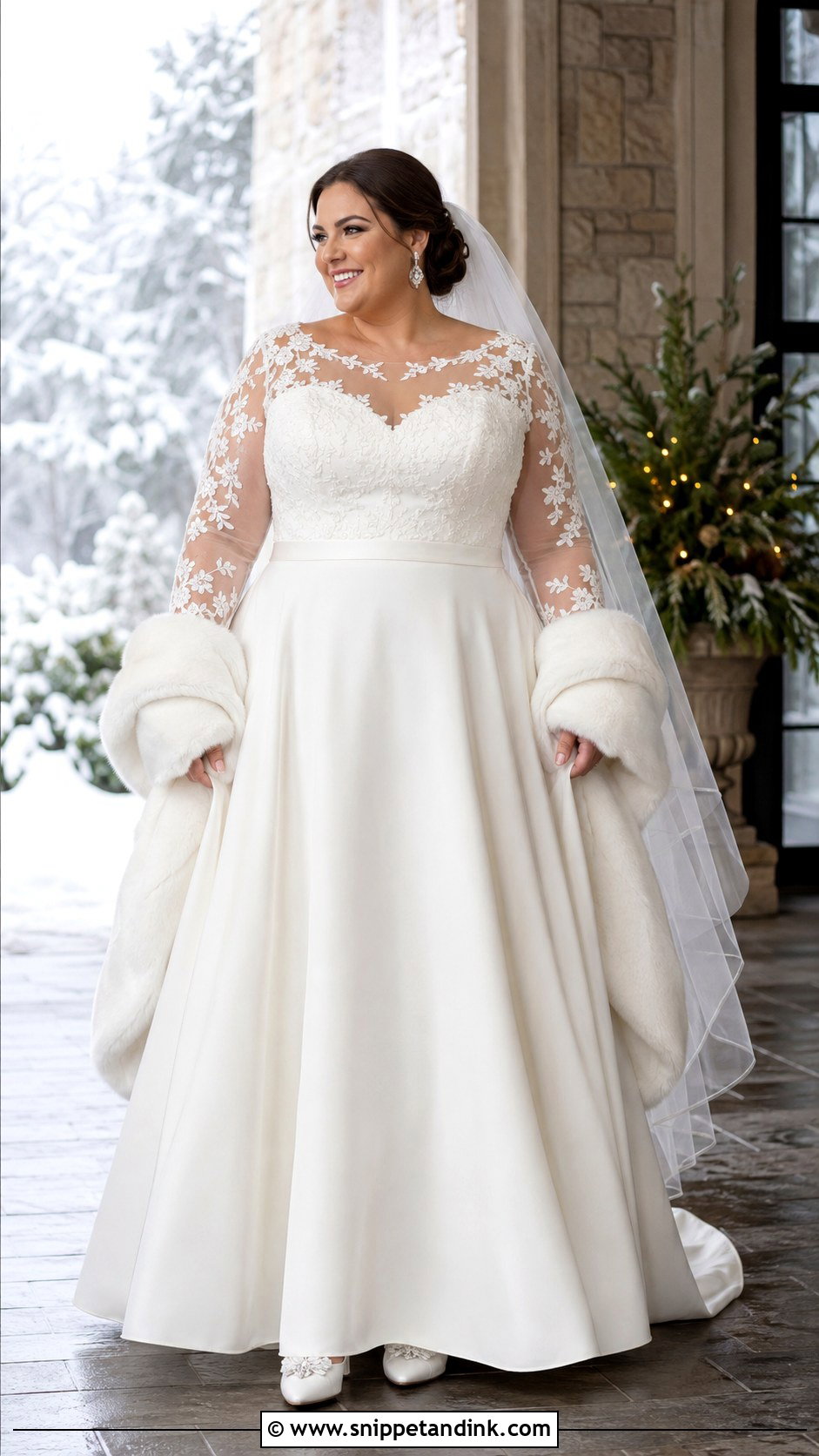 Plus Size Long Sleeve A Line Wedding Dress - Snippet and Ink - 20 A Line Wedding Dress Plus Size Ideas
