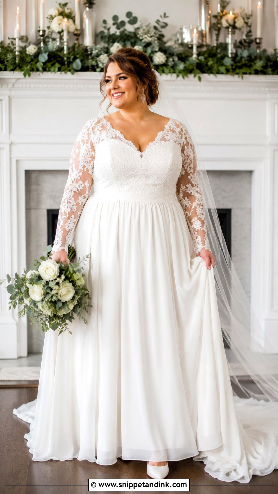 Plus Size Long Sleeve Wedding Dress - Snippet and Ink - 25 Wedding Dresses Curvy Bride