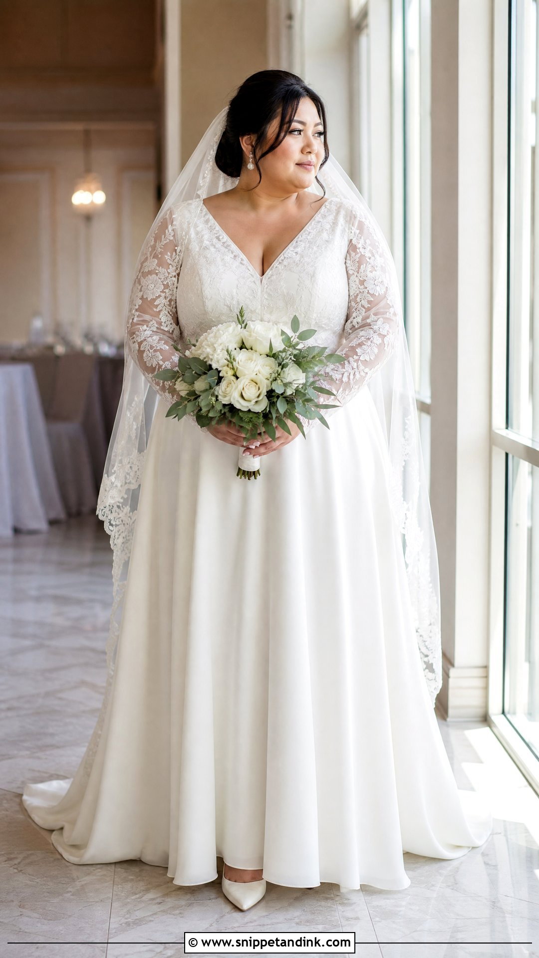 Plus Size Long Sleeve Wedding Dress - Snippet and Ink - 20 Wedding Dress for Plus Size Ideas