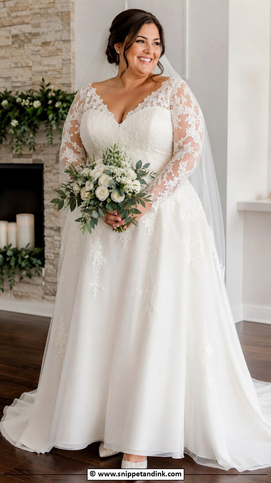 Plus Size Long Sleeve Wedding Dress - Snippet and Ink - 30 Wedding Dress Plus Size Ideas
