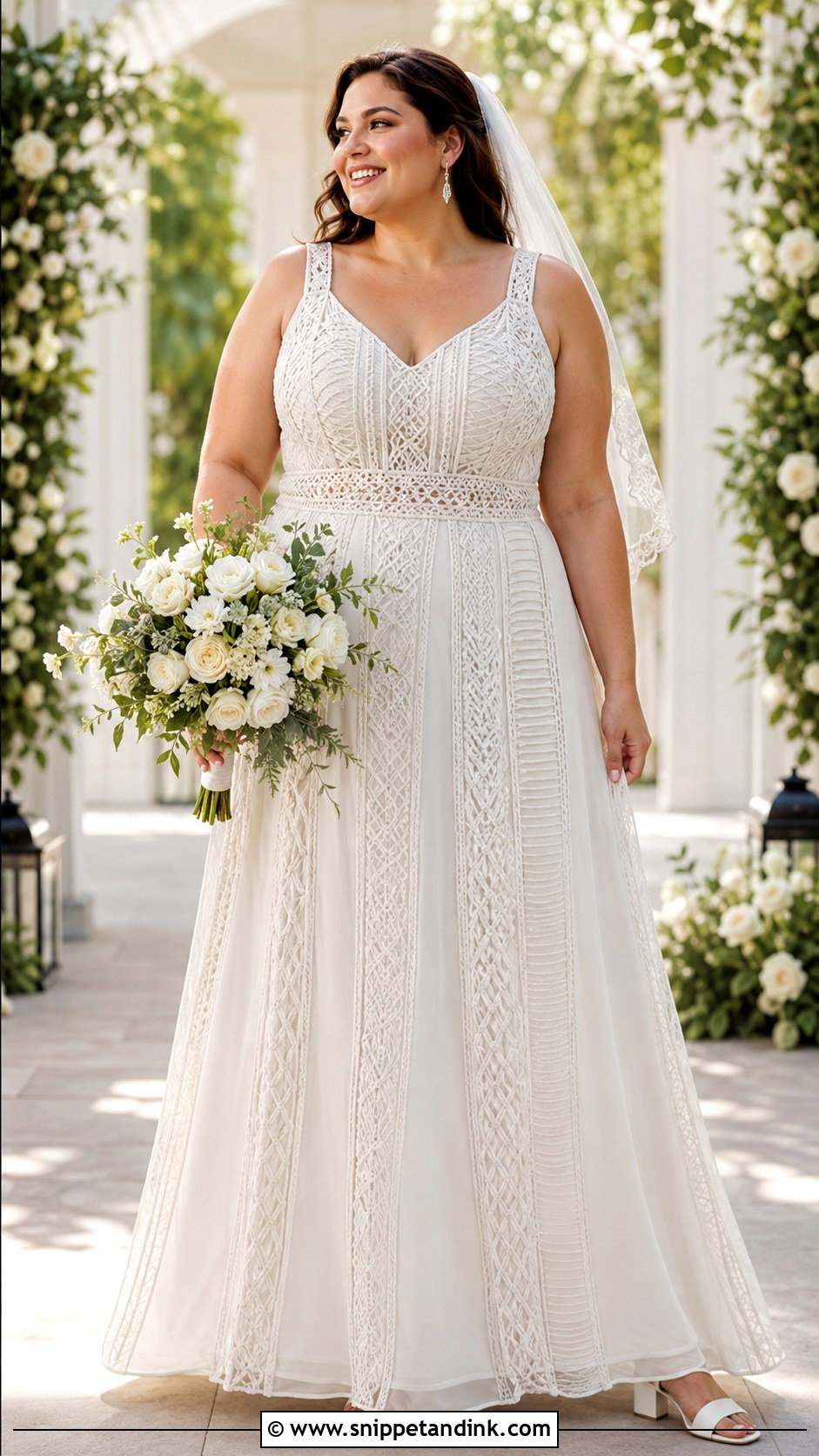 Plus Size Macrame Wedding Dress - Snippet and Ink - 20 Macrame Wedding Dress Ideas