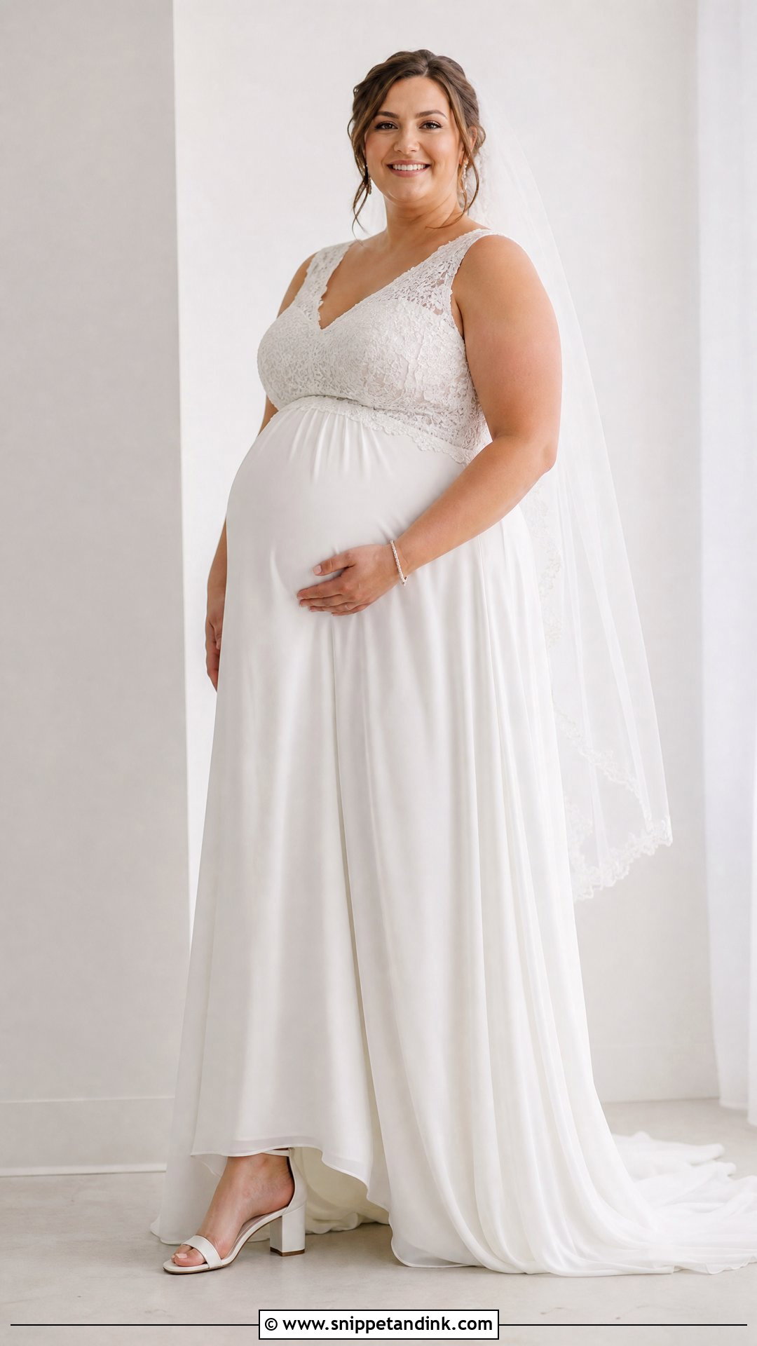 Plus Size Maternity Wedding Dress - Snippet and Ink - 25 Wedding Dress for Pregnant Bride Ideas