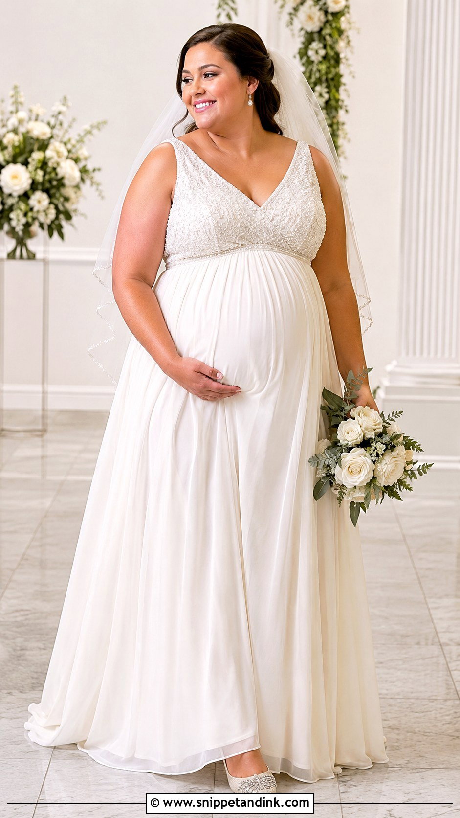 Plus Size Maternity Wedding Dress - Snippet and Ink - 30 Maternity Wedding Dress Ideas