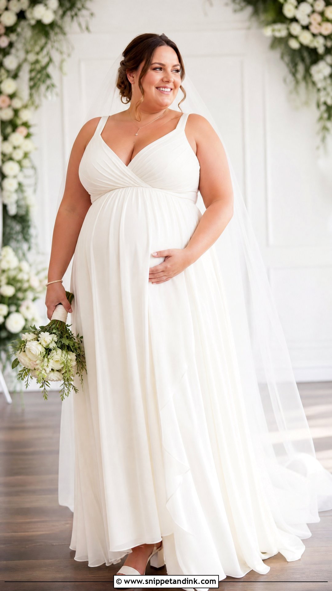 Plus Size Maternity Wedding Gown - Snippet and Ink - 25 Maternity Wedding Gown Ideas