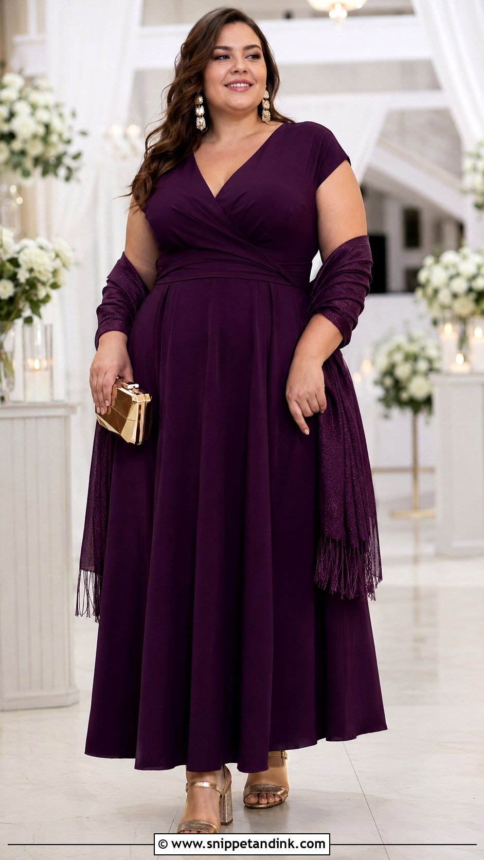 Plus Size Maxi Dress Wedding Outfit - Snippet and Ink - 20 Maxi Dress Outfit for Wedding Ideas