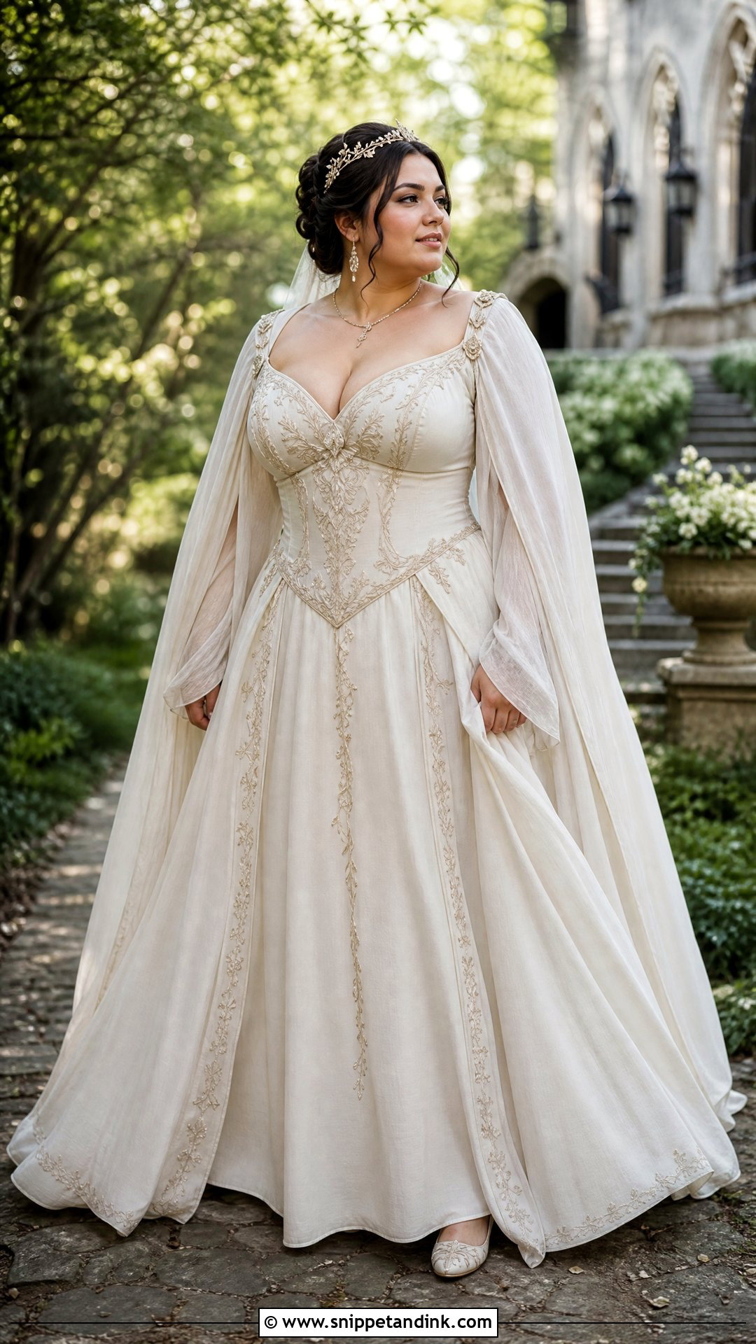 Plus Size Medieval Fantasy Wedding Dress - Snippet and Ink - 25 Medieval Fantasy Wedding Dress Ideas