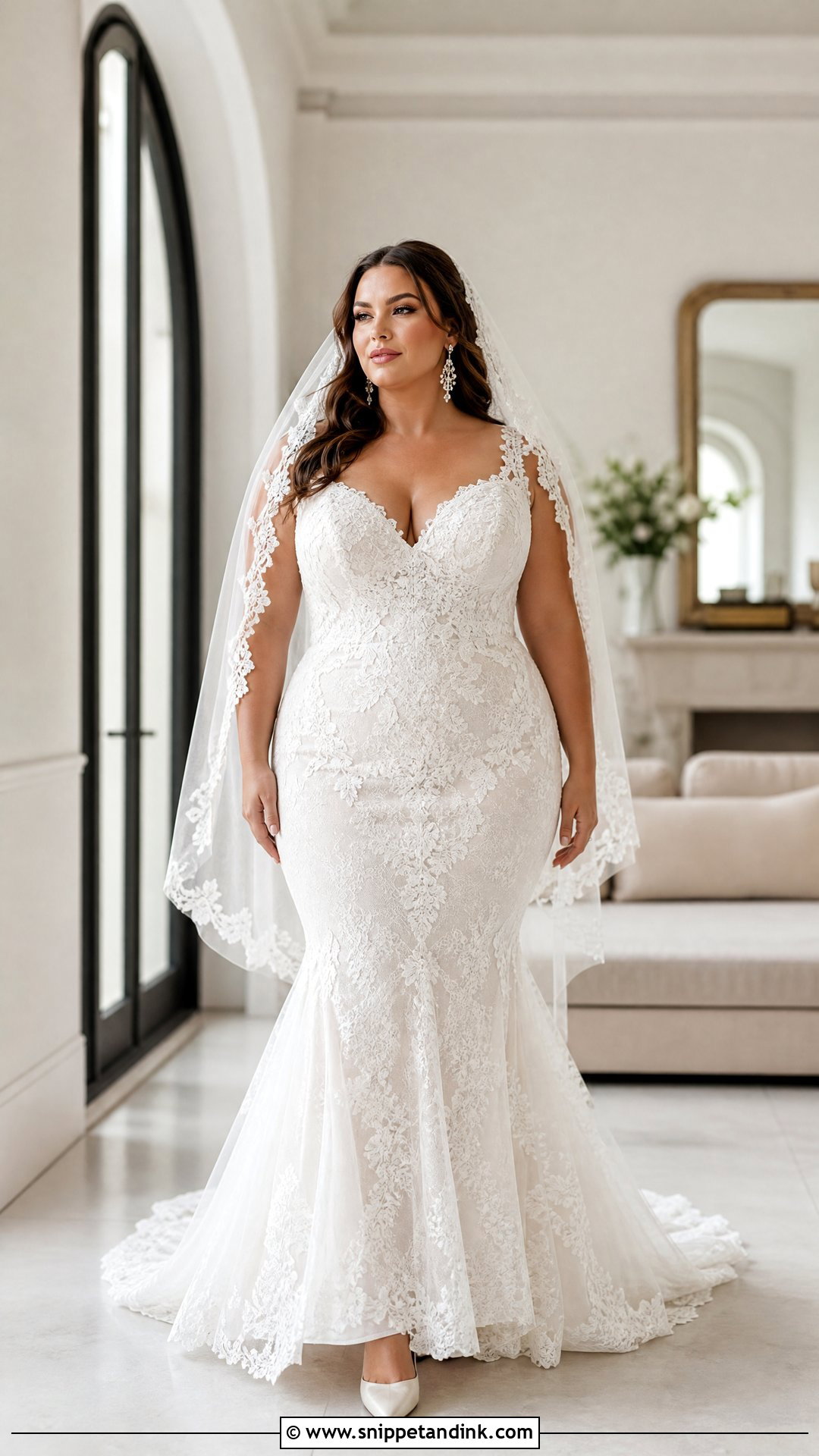Plus Size Mermaid Bridal Dress - Snippet and Ink - 25 Plus Size Bridal Dresses