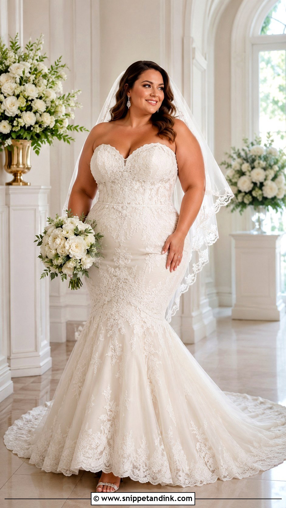 Plus Size Mermaid Bridal Dress - Snippet and Ink - 25 Mermaid Bridal Dress Ideas