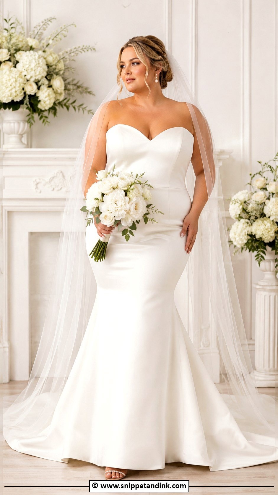 Plus Size Mermaid Wedding Dress - Snippet and Ink - 35 Mermaid Wedding Dresses