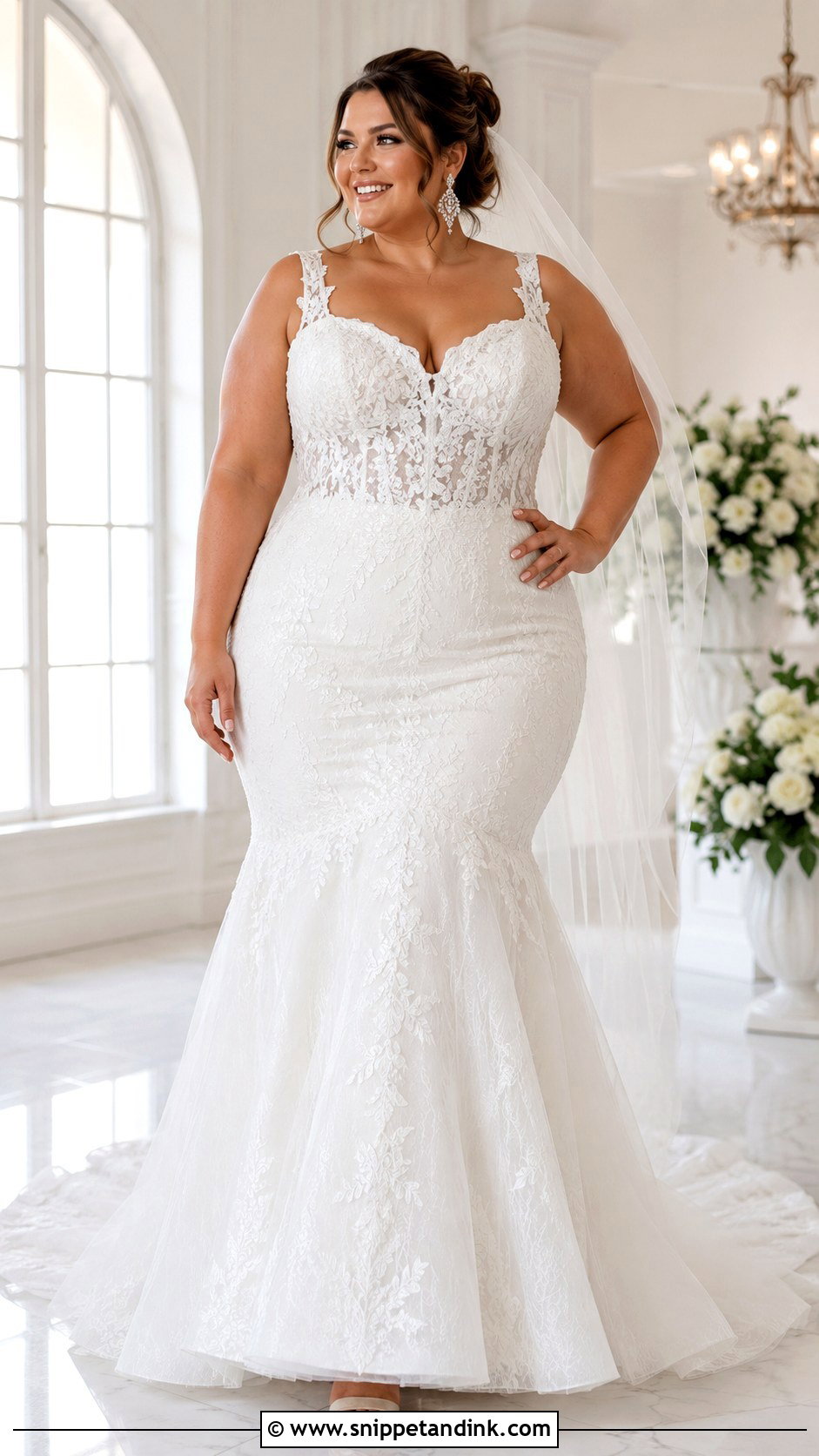 Plus Size Mermaid Wedding Dress - Snippet and Ink - 20 Dreamy Wedding Dress Mermaid Ideas