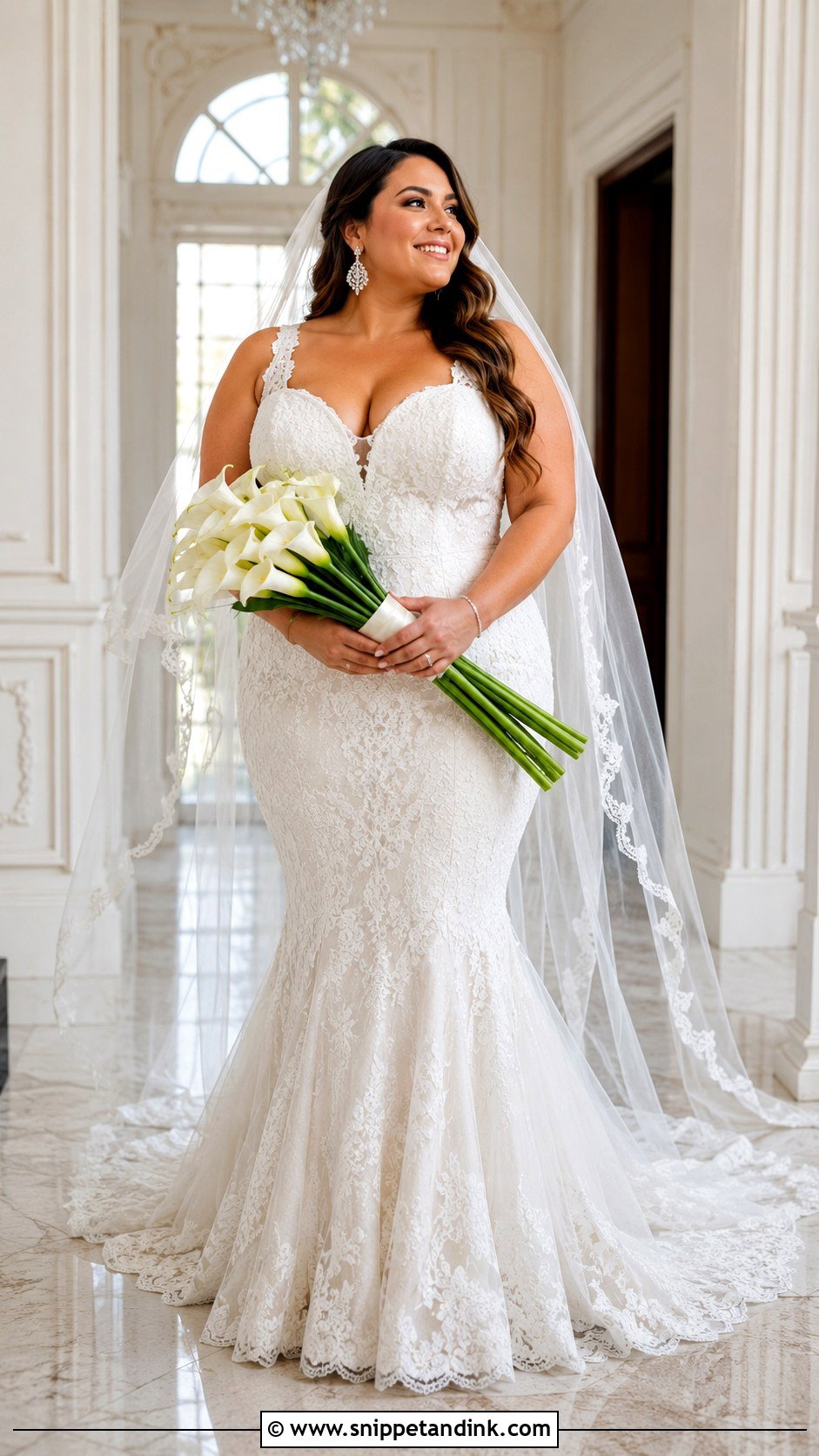 Plus Size Mermaid Wedding Dress - Snippet and Ink - 20 Fat Wedding Dress Ideas