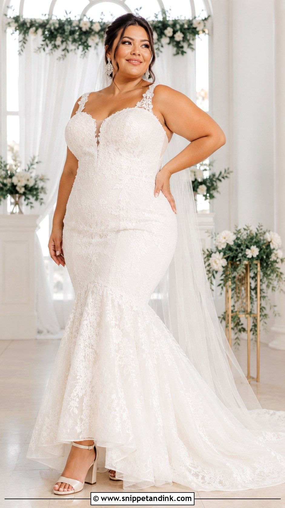 Plus Size Mermaid Wedding Dress - Snippet and Ink - 20 Mermaid Trumpet Wedding Dress Ideas