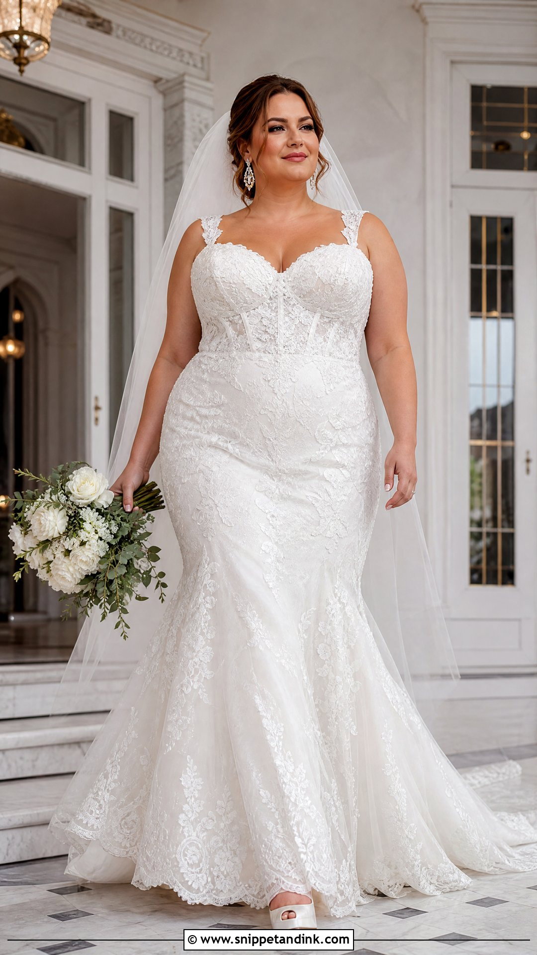 Plus Size Mermaid Wedding Dress - Snippet and Ink - 20 Dream Wedding Dresses Mermaid