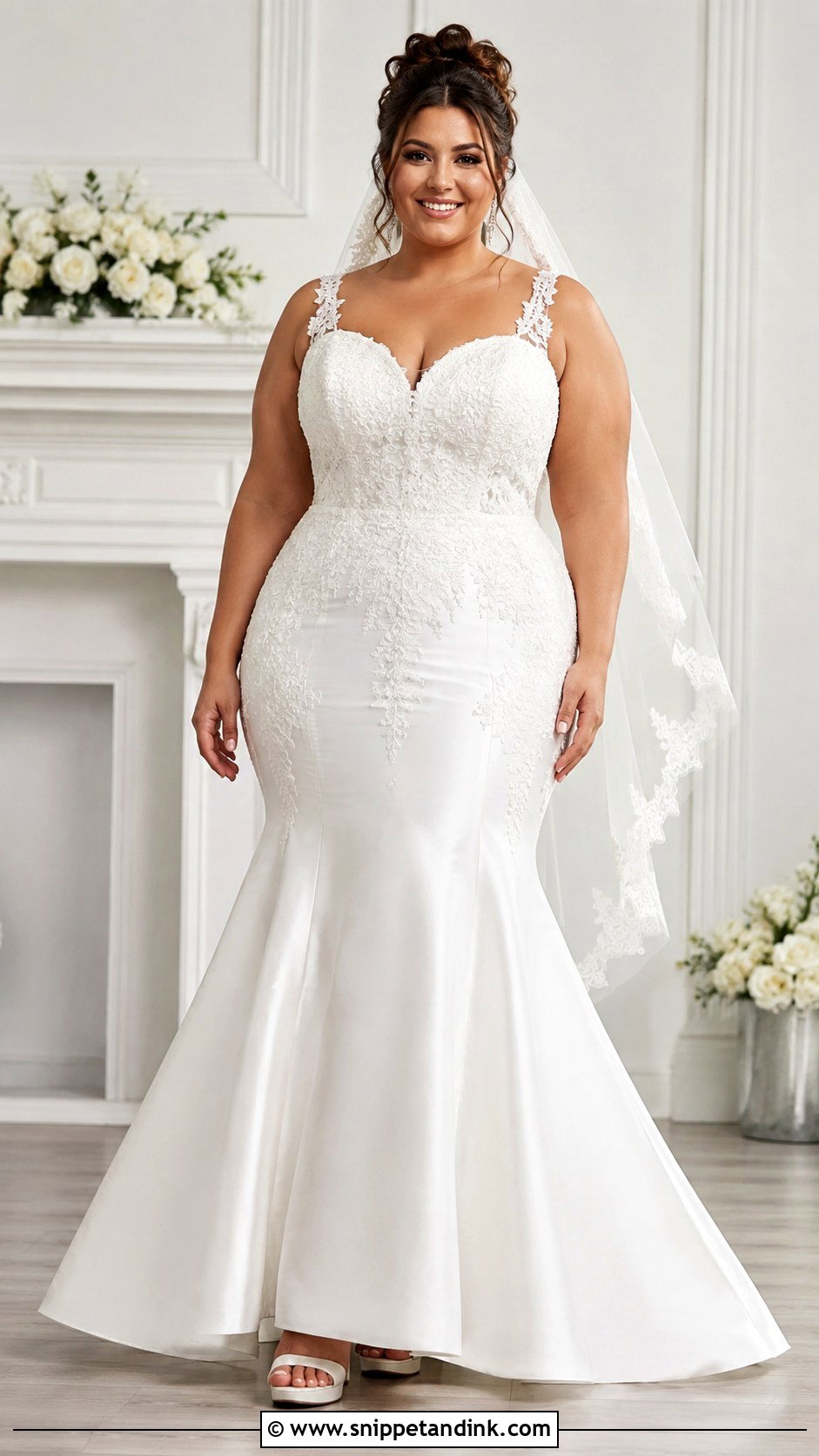 Plus Size Mermaid Wedding Dress - Snippet and Ink - 25 Mermaid Style Wedding Dress Ideas