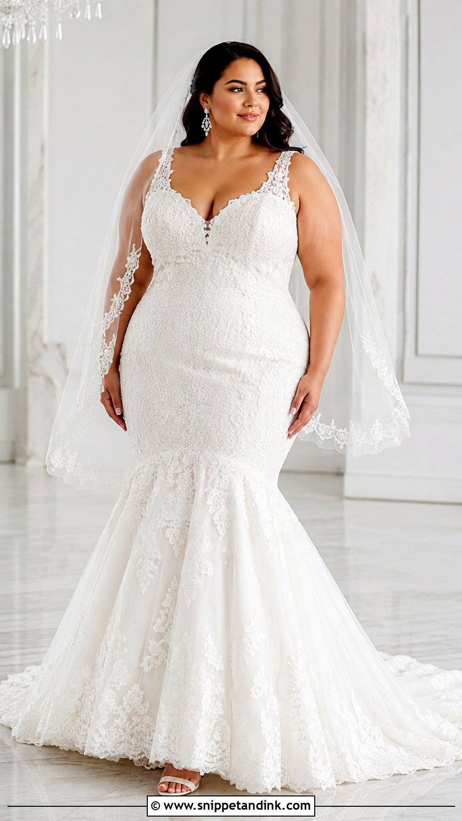Plus Size Mermaid Wedding Dress - Snippet and Ink - 25 Wedding Dresses Curvy Bride