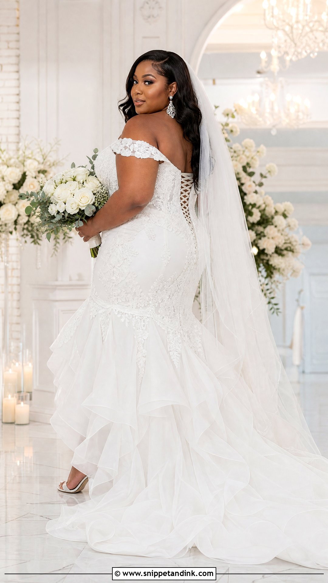 Plus Size Mermaid Wedding Dress With Ruffles - Snippet and Ink - 20 Mermaid Wedding Dress with Ruffles Ideas