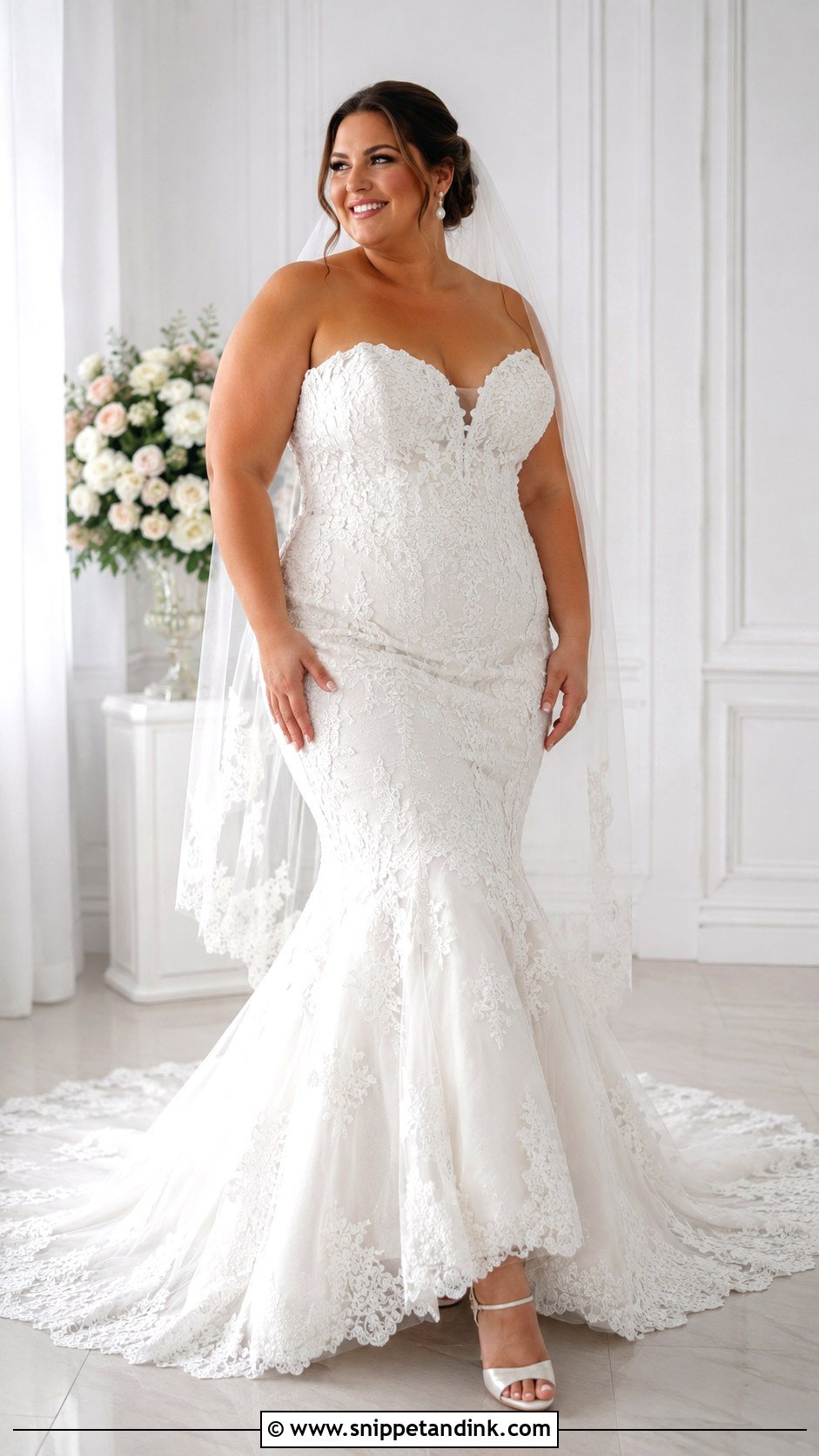 Plus Size Mermaid Wedding Dress With Train - Snippet and Ink - 25 Mermaid Wedding Dress with Train Ideas