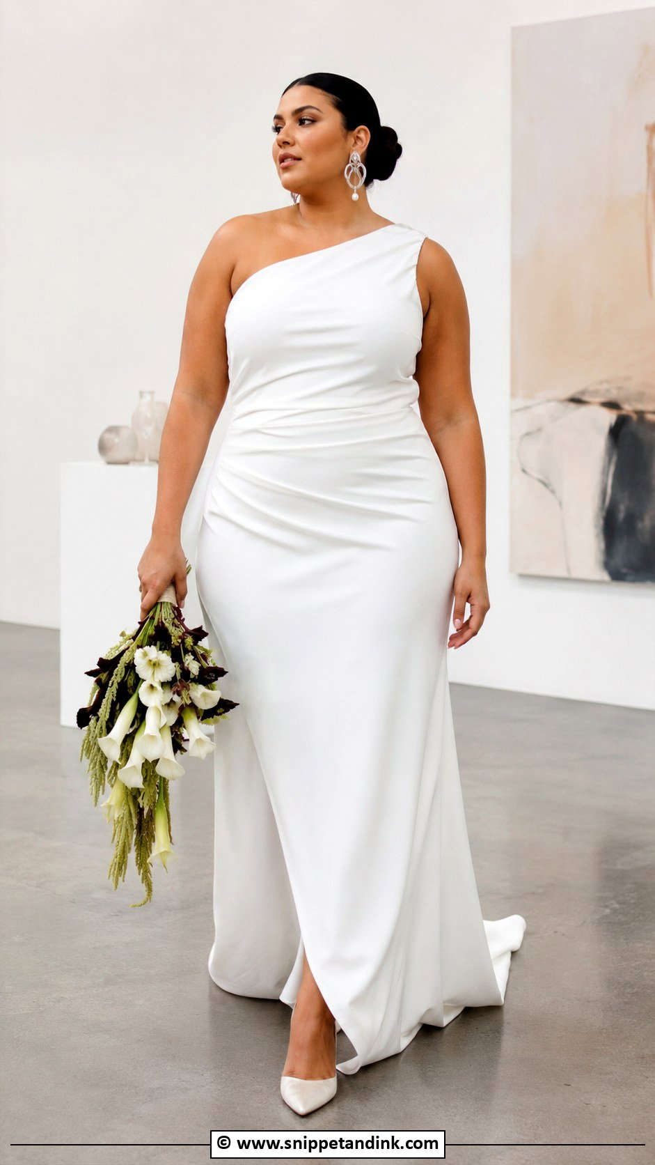 Plus Size Modern Wedding Dress - Snippet and Ink - 35 Plus Size Wedding Dresses