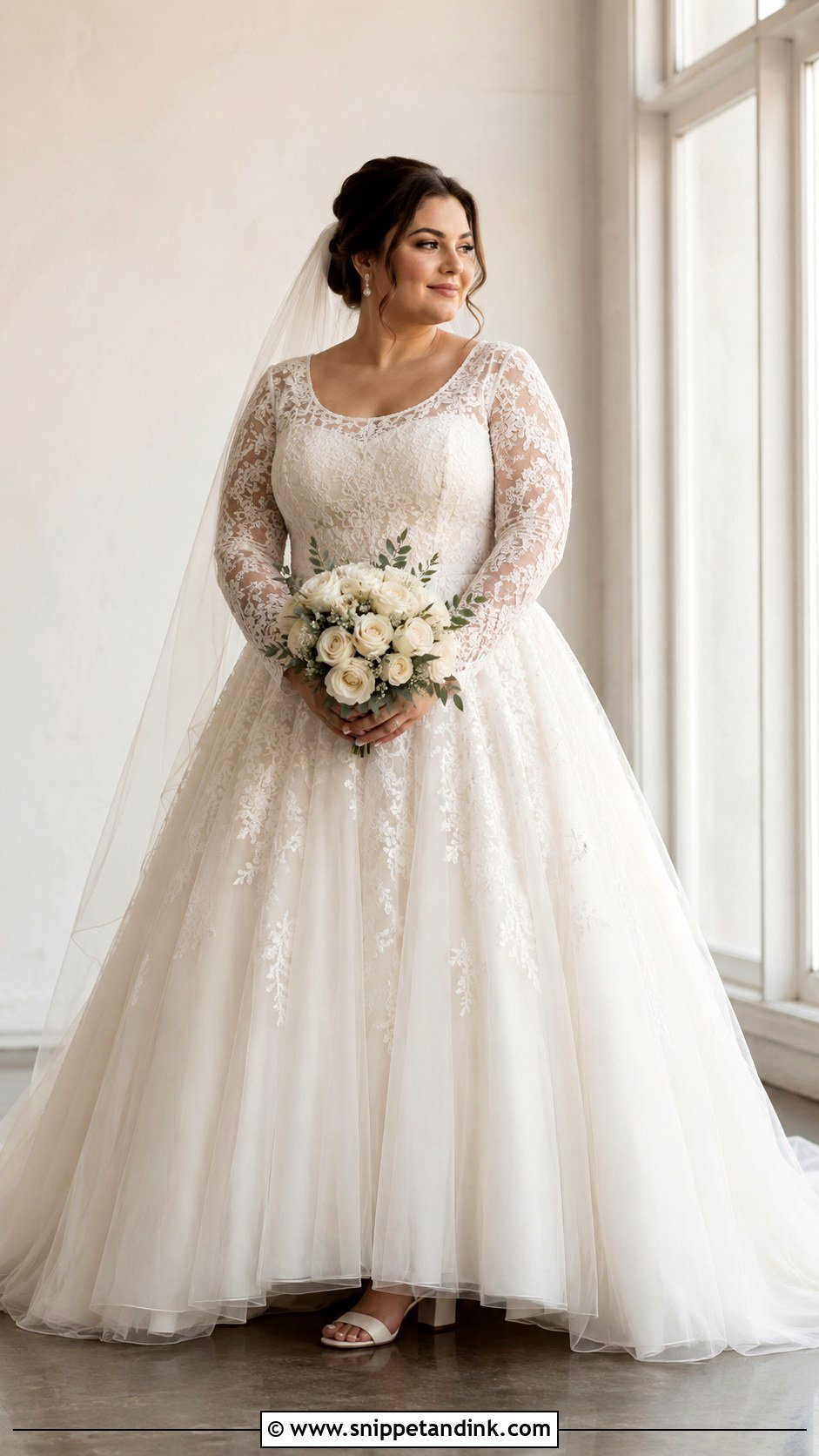 Plus Size Modest Ball Gown Wedding Dress - Snippet and Ink - 20 Modest Wedding Dresses Ball Gown