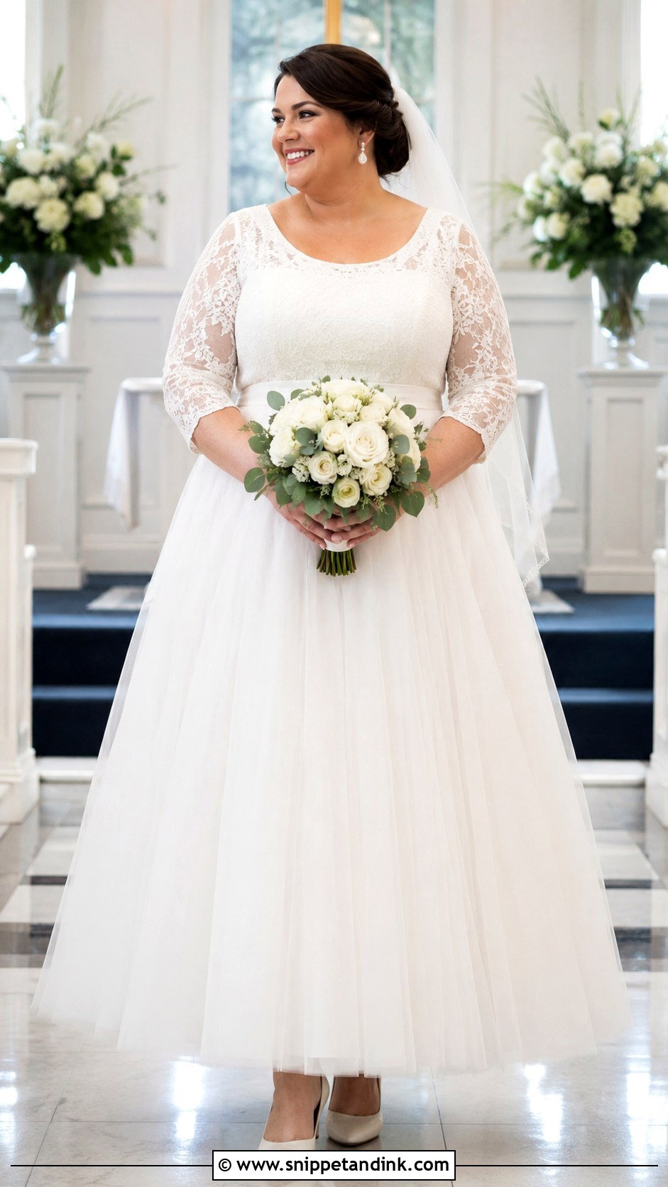 Plus Size Modest Tulle Wedding Dress - Snippet and Ink - 20 Big Size Wedding Dress Ideas