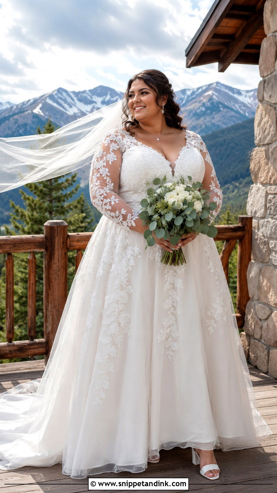 Plus Size Mountain Wedding Dress - Snippet and Ink - 25 Mountain Wedding Dress Ideas