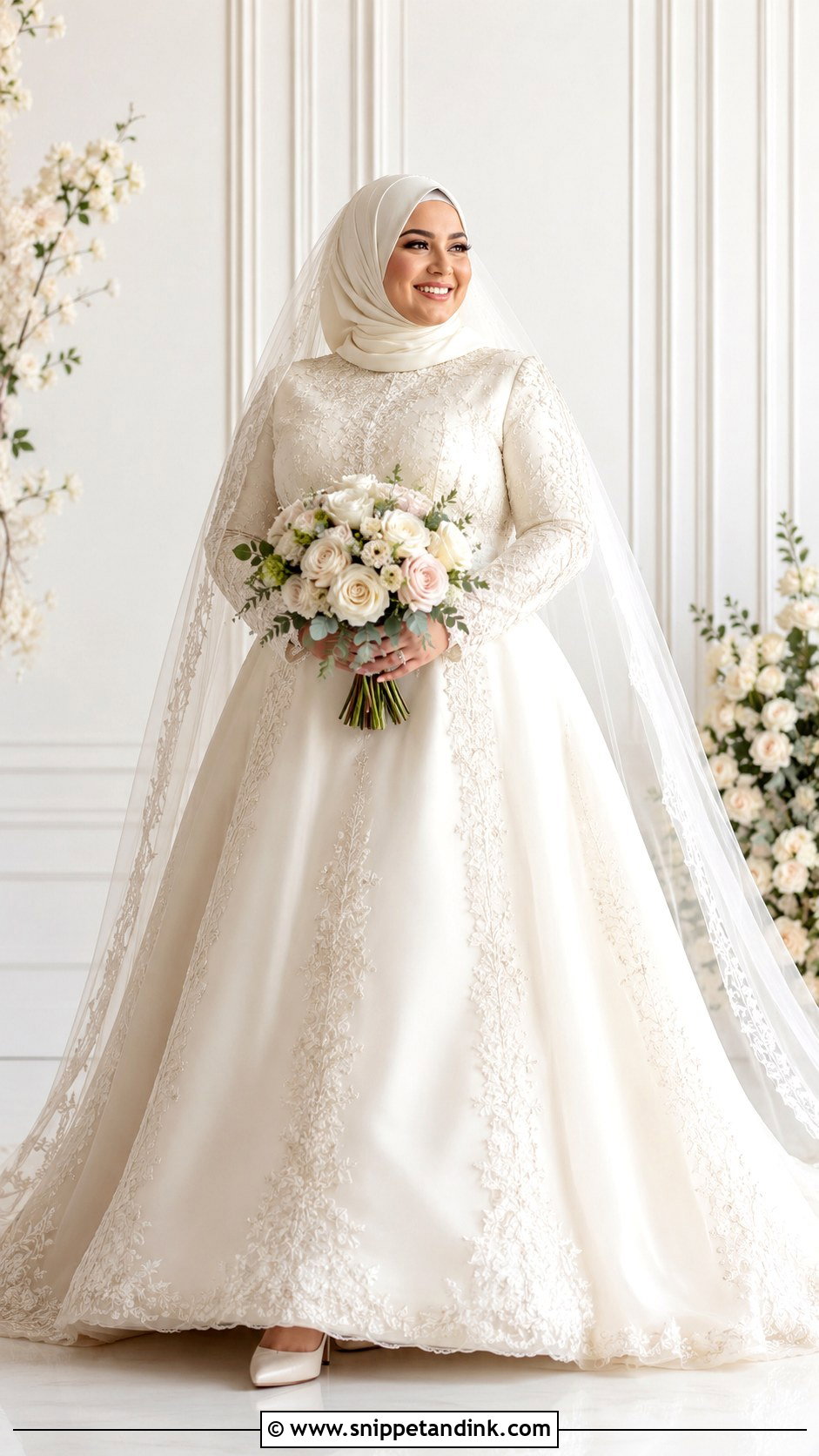 Plus Size Muslim Bridal Dress - Snippet and Ink - 30 Muslim Bridal Dress Ideas